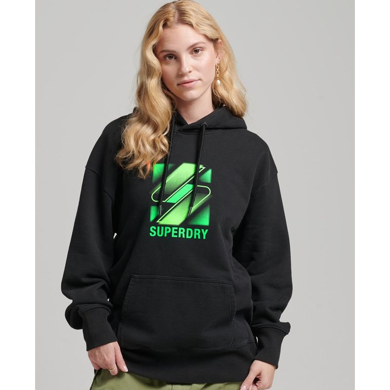 Sweat à capuche zippé terrain esprit années 90 Superdry