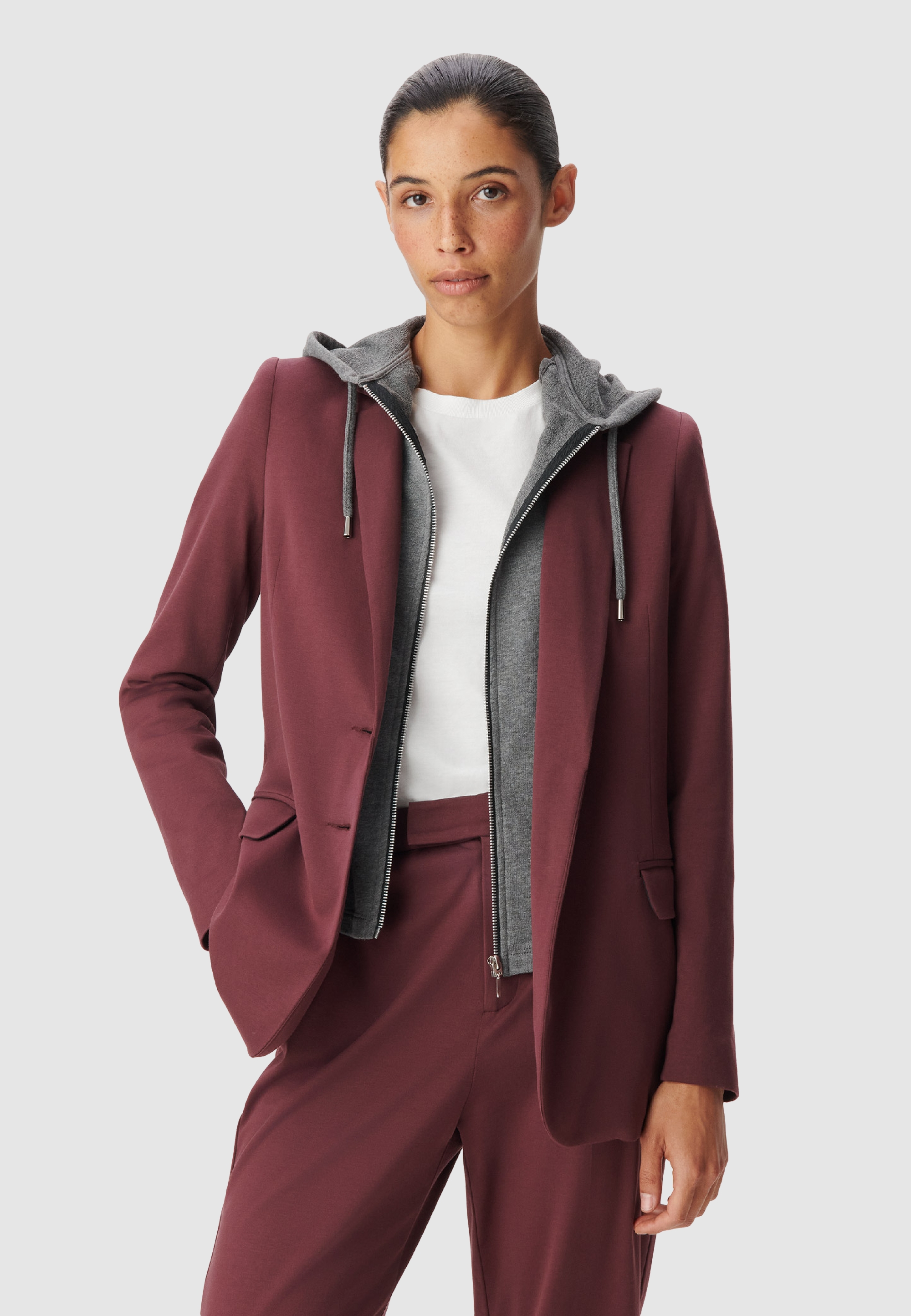 Veste de tailleur en maille parementure, IKKS