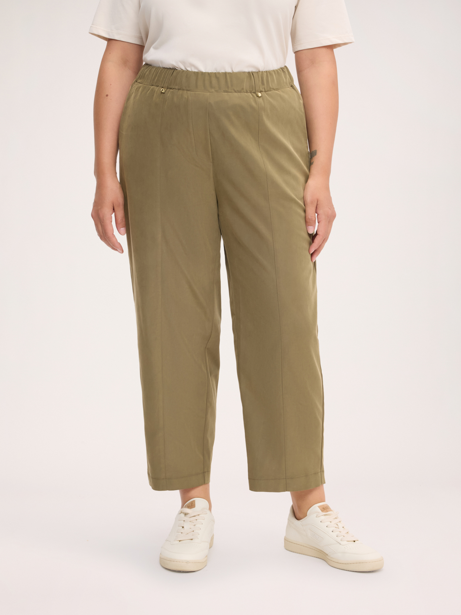 pantalon ample en viscose mélangée, FIORELLA RUBINO