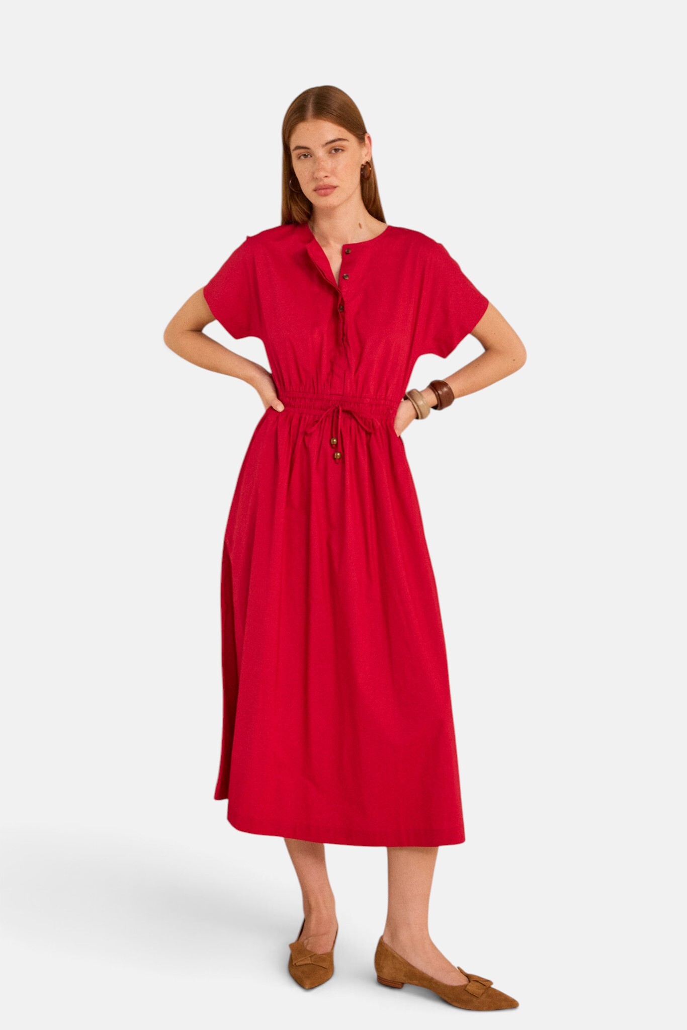 Robe trapèze sans manches en coton PURE, Maison 123