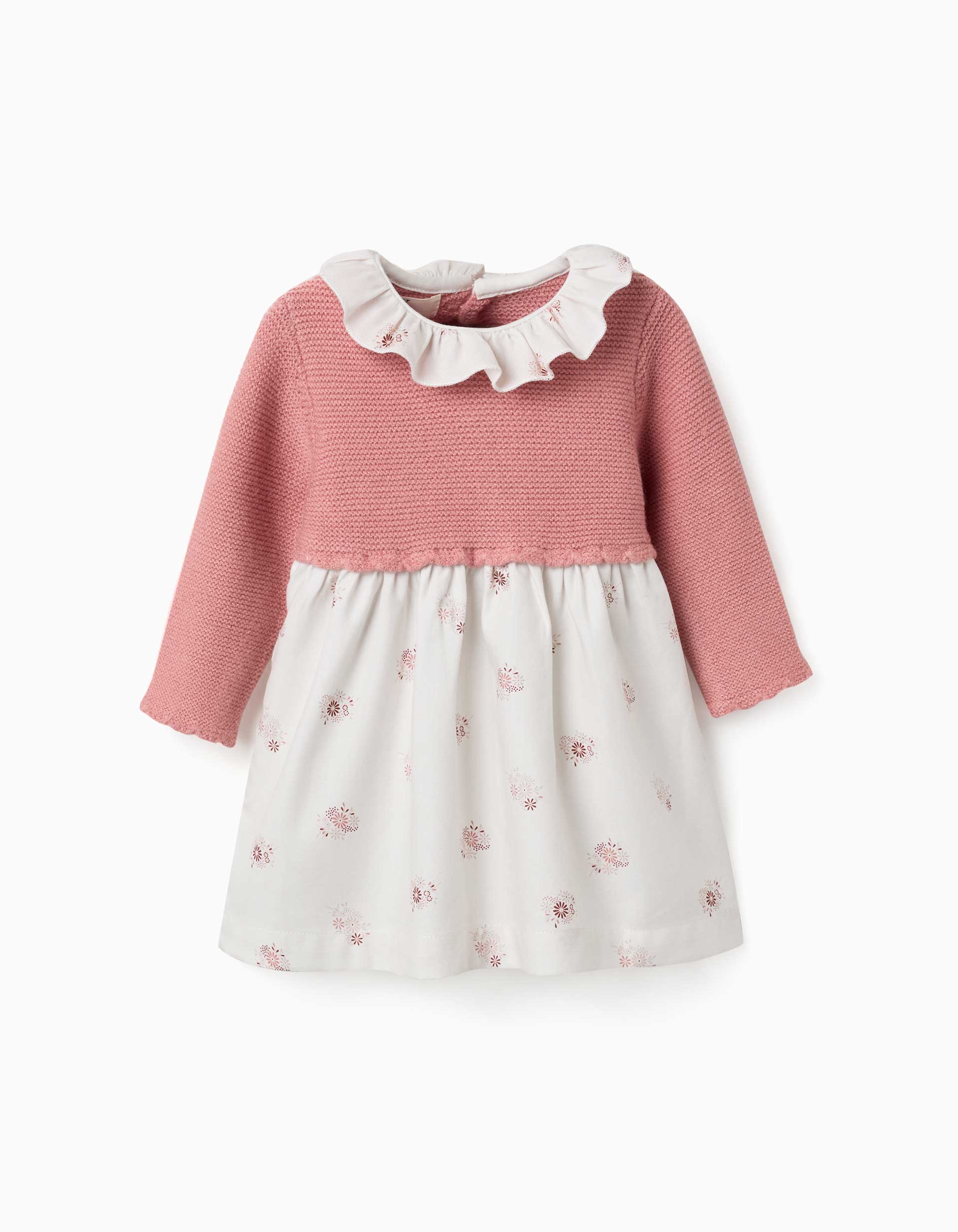 Robe bi-matière avec imprimé floral, ZIPPY