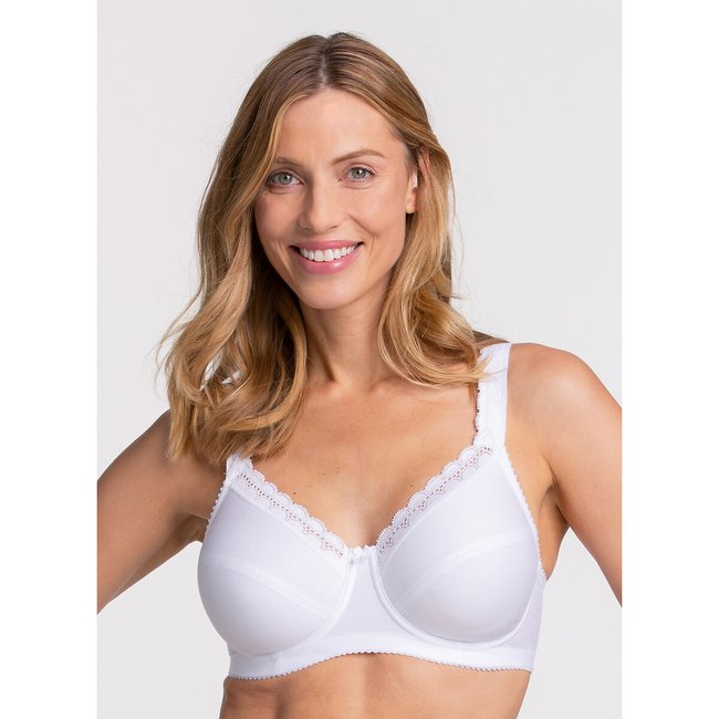 Cotton Comfort Full Cup Bra, white, MISS MARY OF SWEDEN