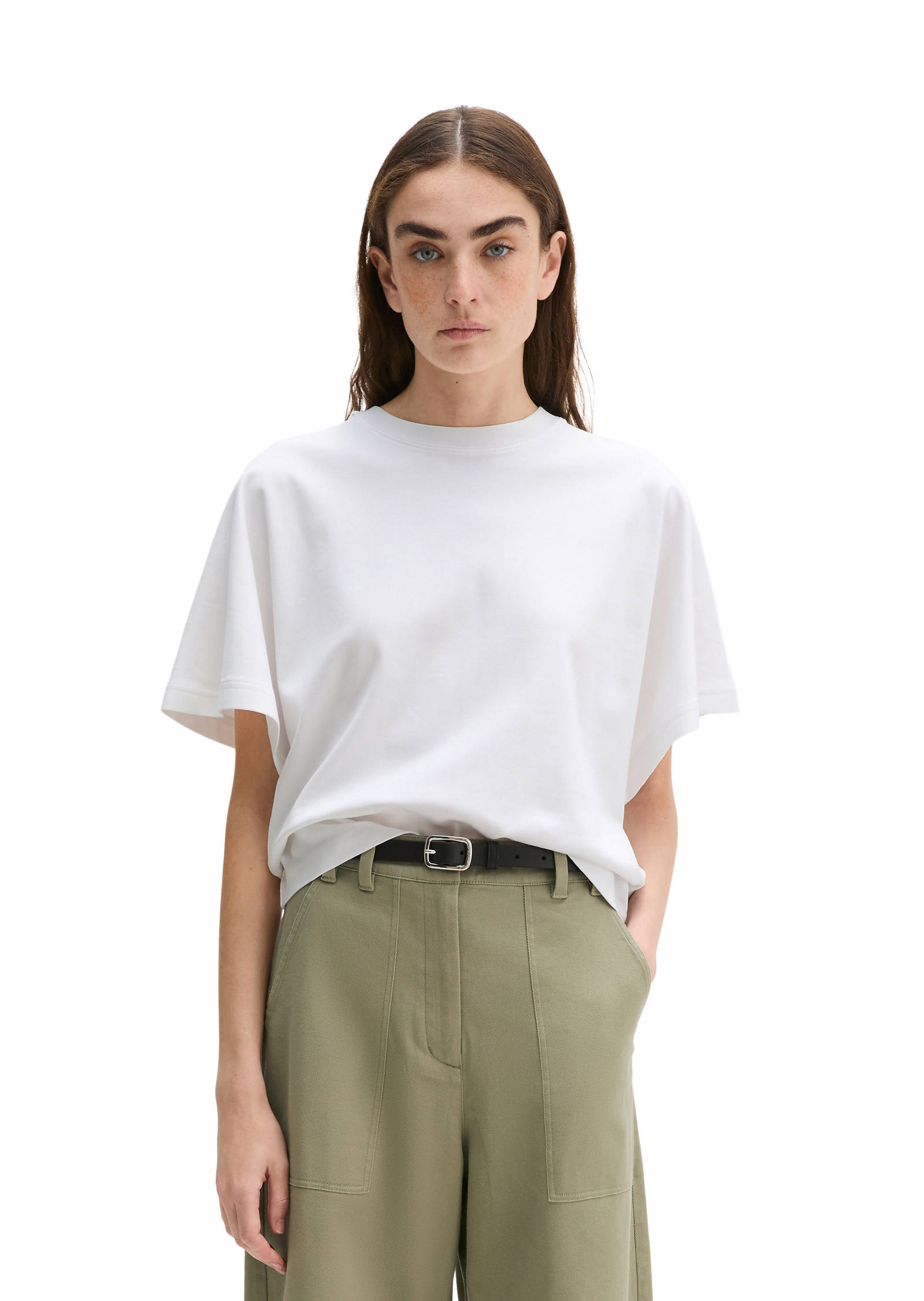 T-shirt relaxed en jersey interlock, MARC O'POLO