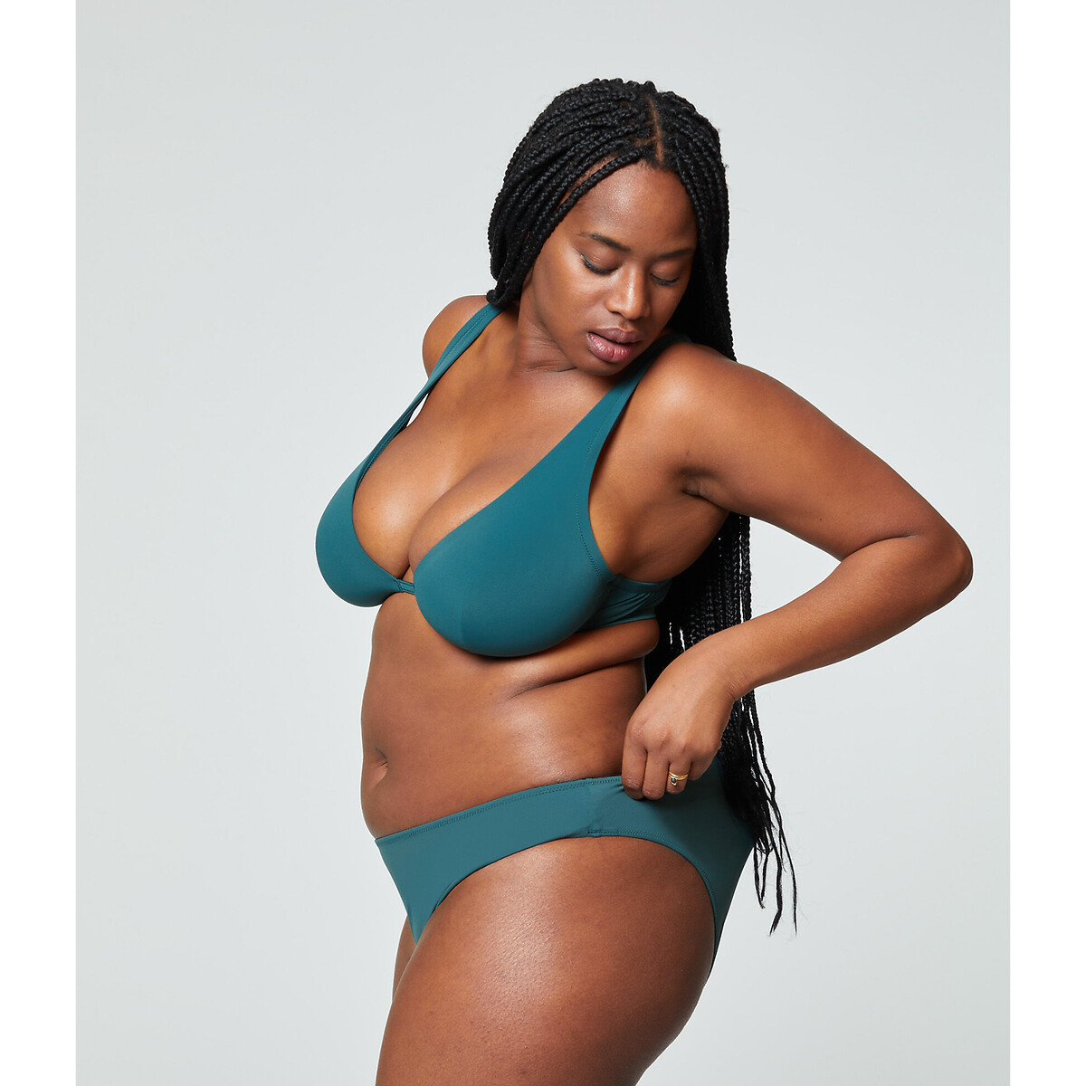 arco Resplandor Enviar Braguita de bikini eseentielle verde esmeralda Etam | La Redoute