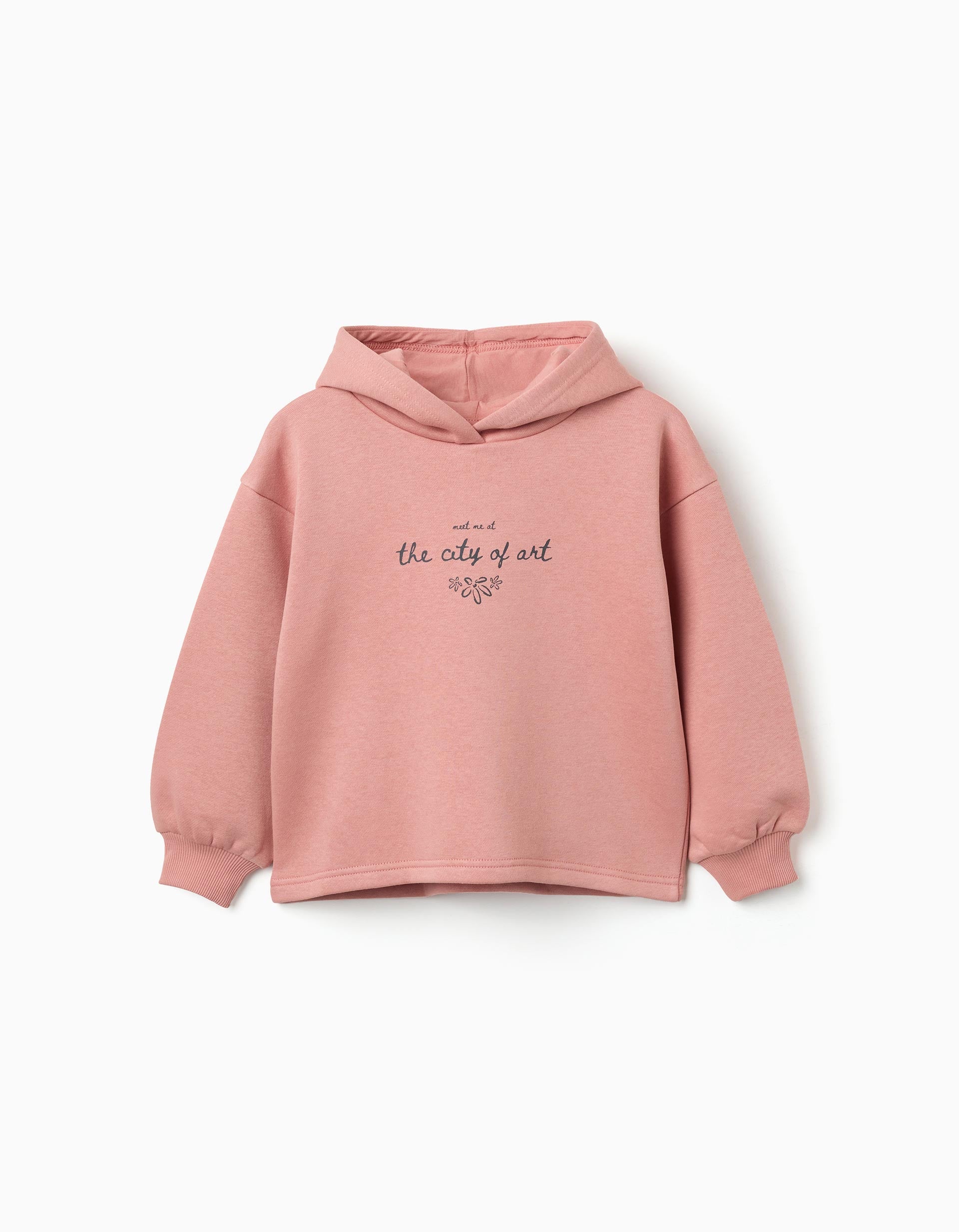 Sweat en coton peigné à capuche et imprimé City of Art, ZIPPY