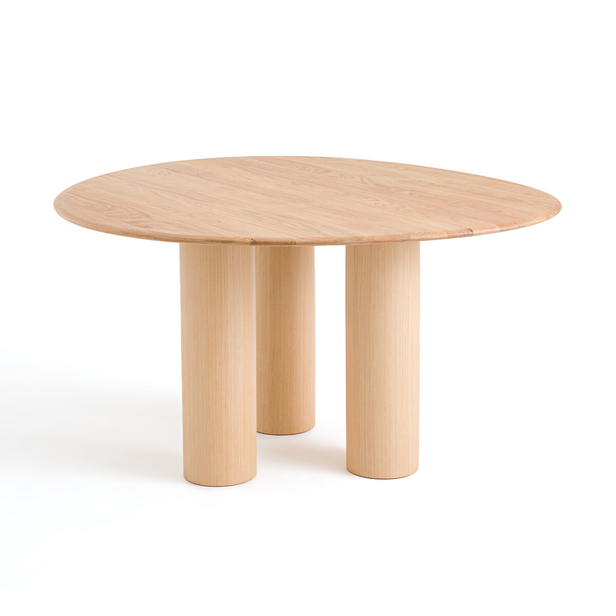 Brasero Round Solid Oak Table (Seats 6)