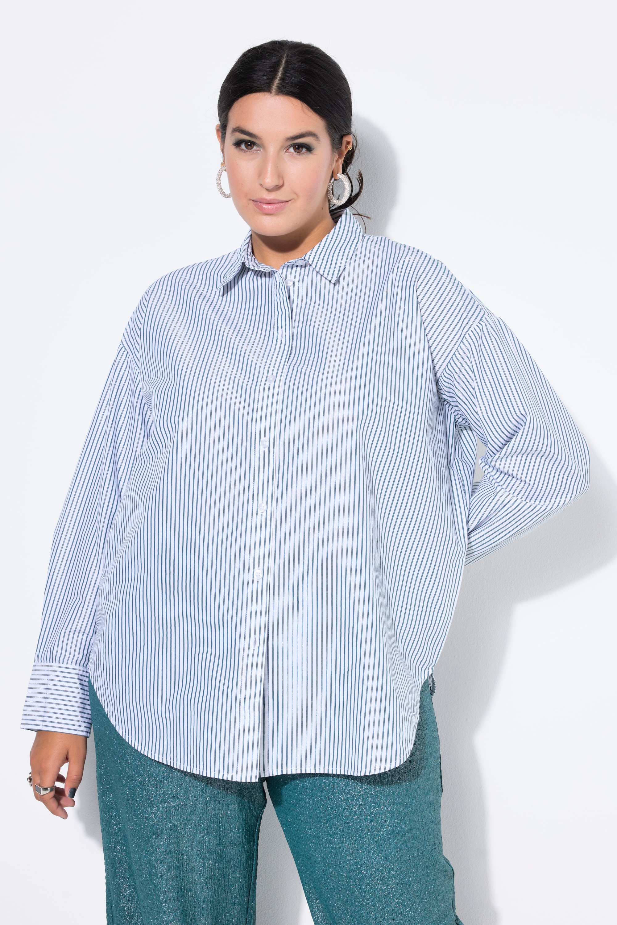 Chemisier oversize, rayures scintillantes, STUDIO UNTOLD