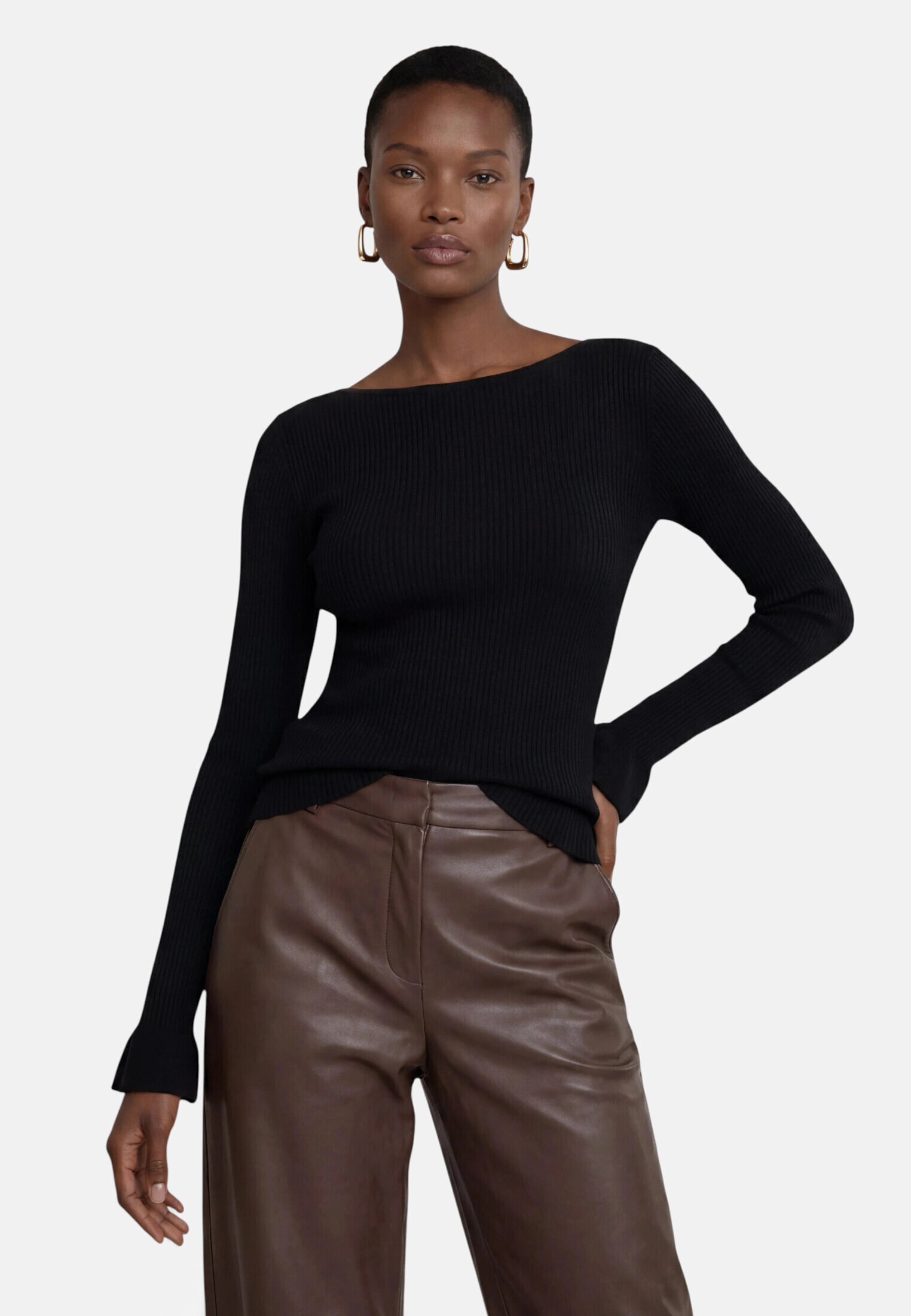 Pull-over en fine maille à ruches, ZERO