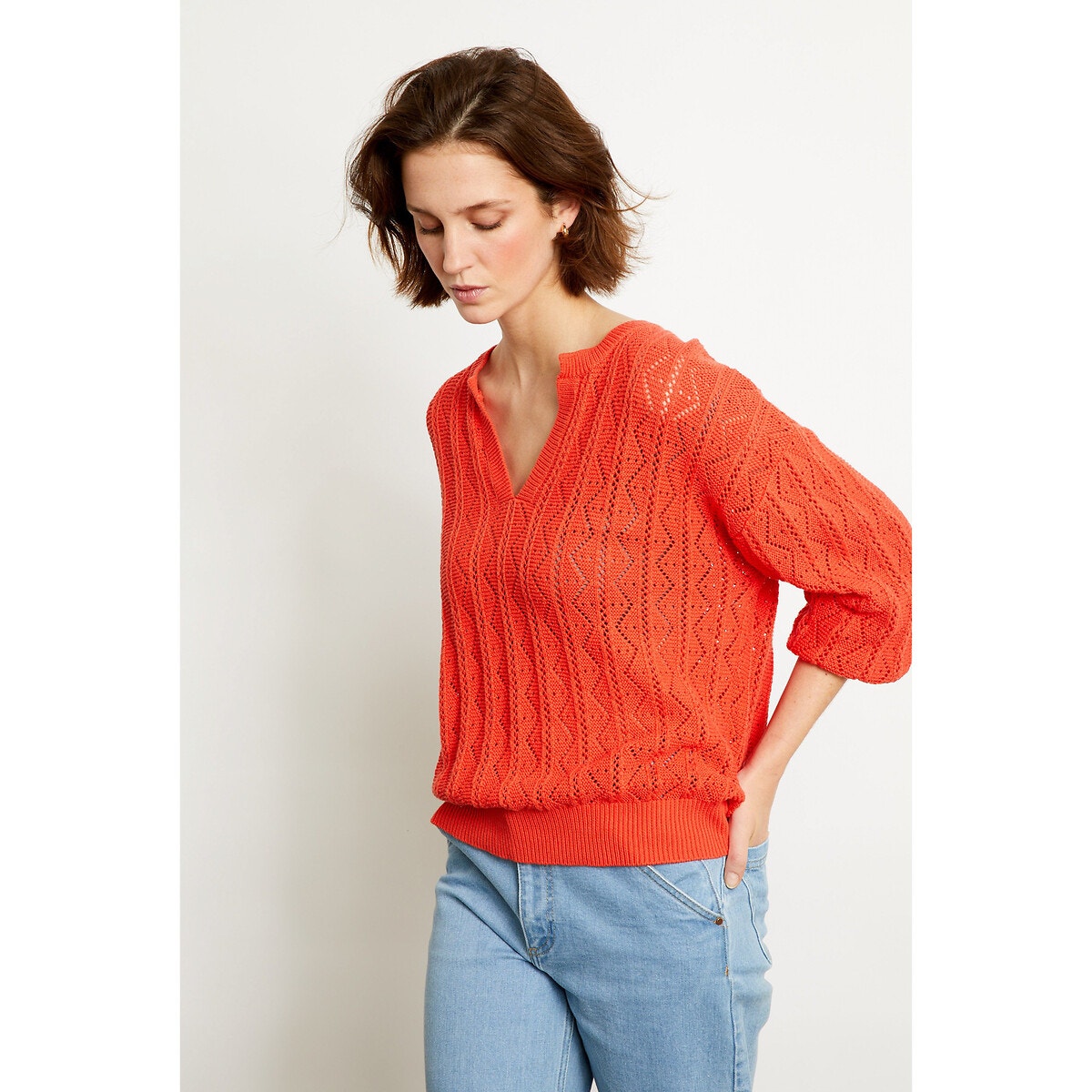 Pull sales femme solde