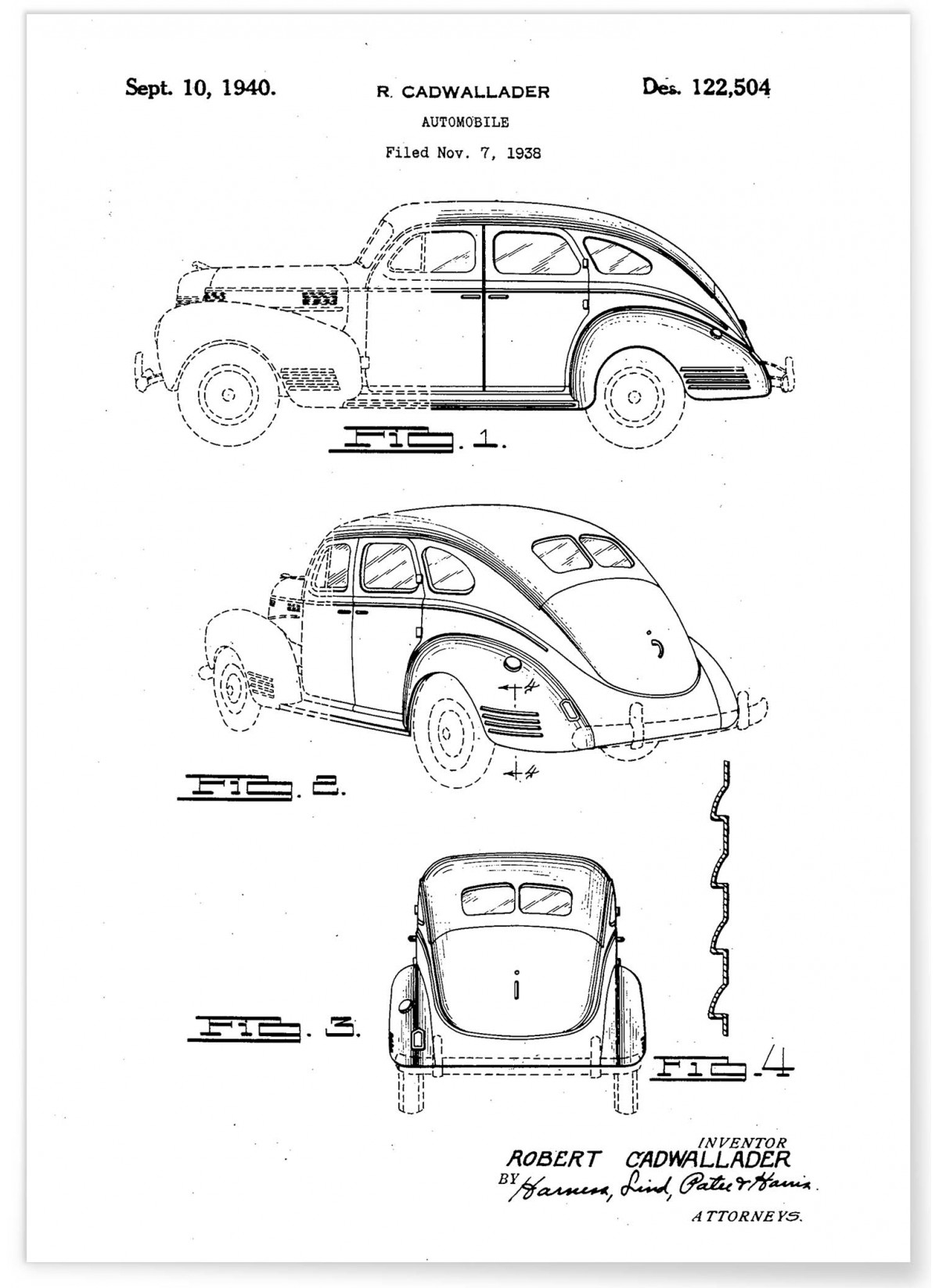 Affiche Brevet Voiture, L'AFFICHERIE