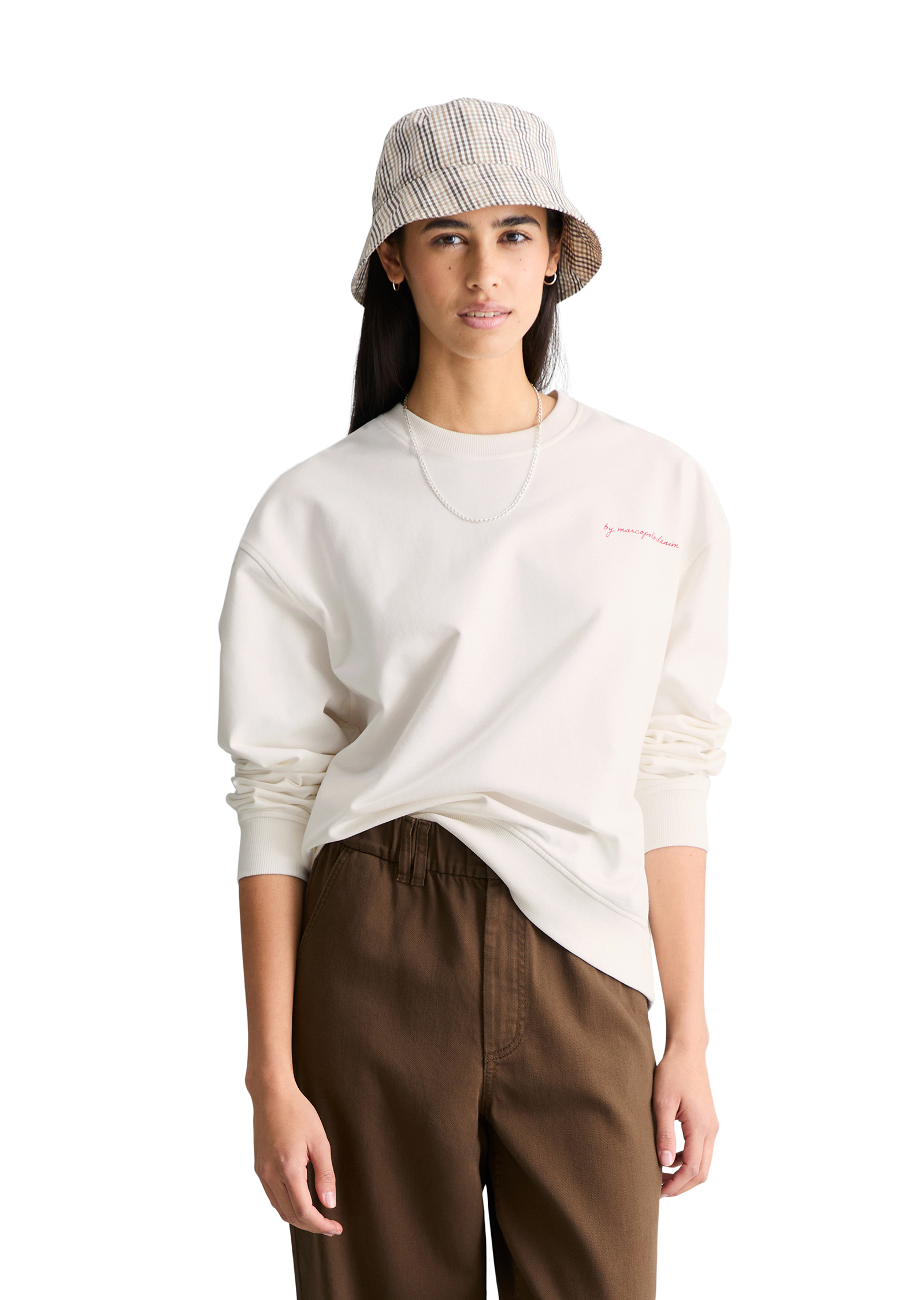 Sweat-shirt surdimensionné avec un imprimé marquant dans le dos, MARC O’POLO DENIM