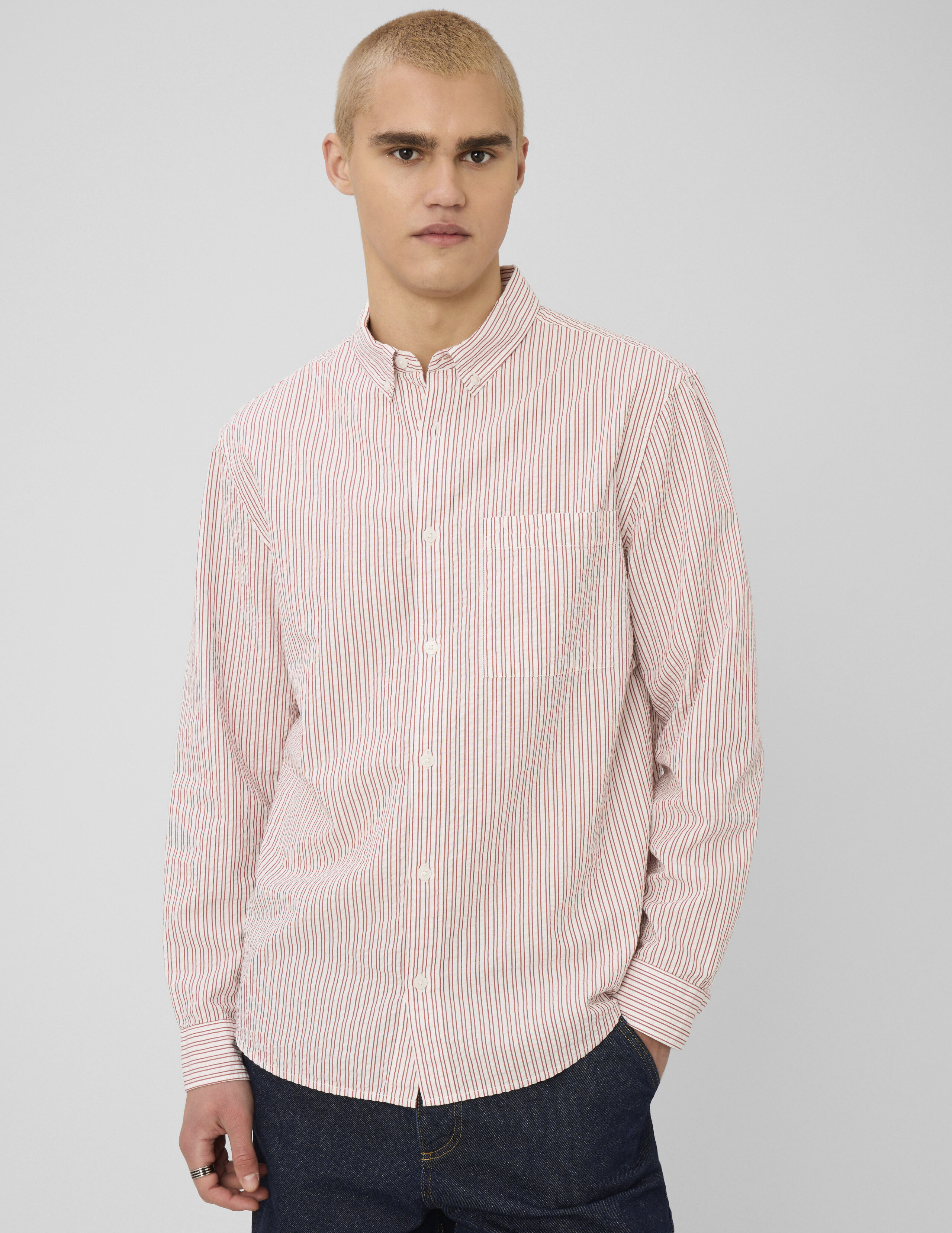 Chemise manches longues rayée, BZB