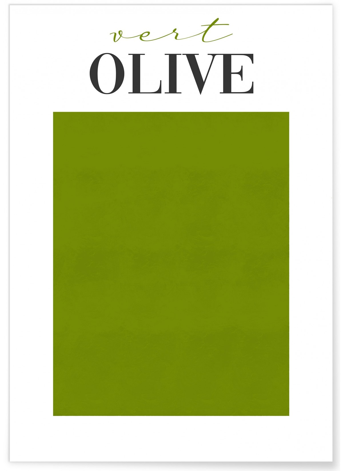 Affiche Vert Olive, L'AFFICHERIE