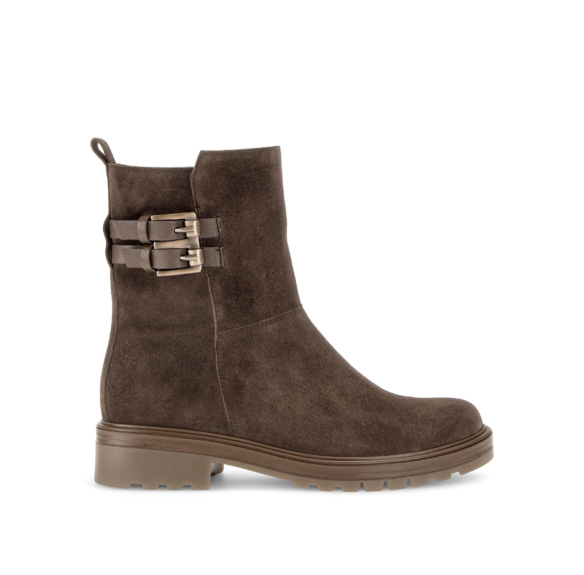 Bottines en cuir à talon décroché, GABOR