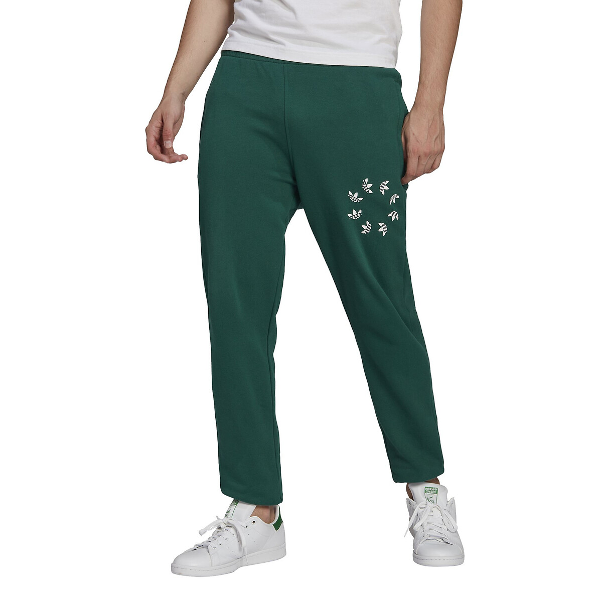 florero Sudamerica firma Pantalón de chándal con logo bold verde Adidas Originals | La Redoute