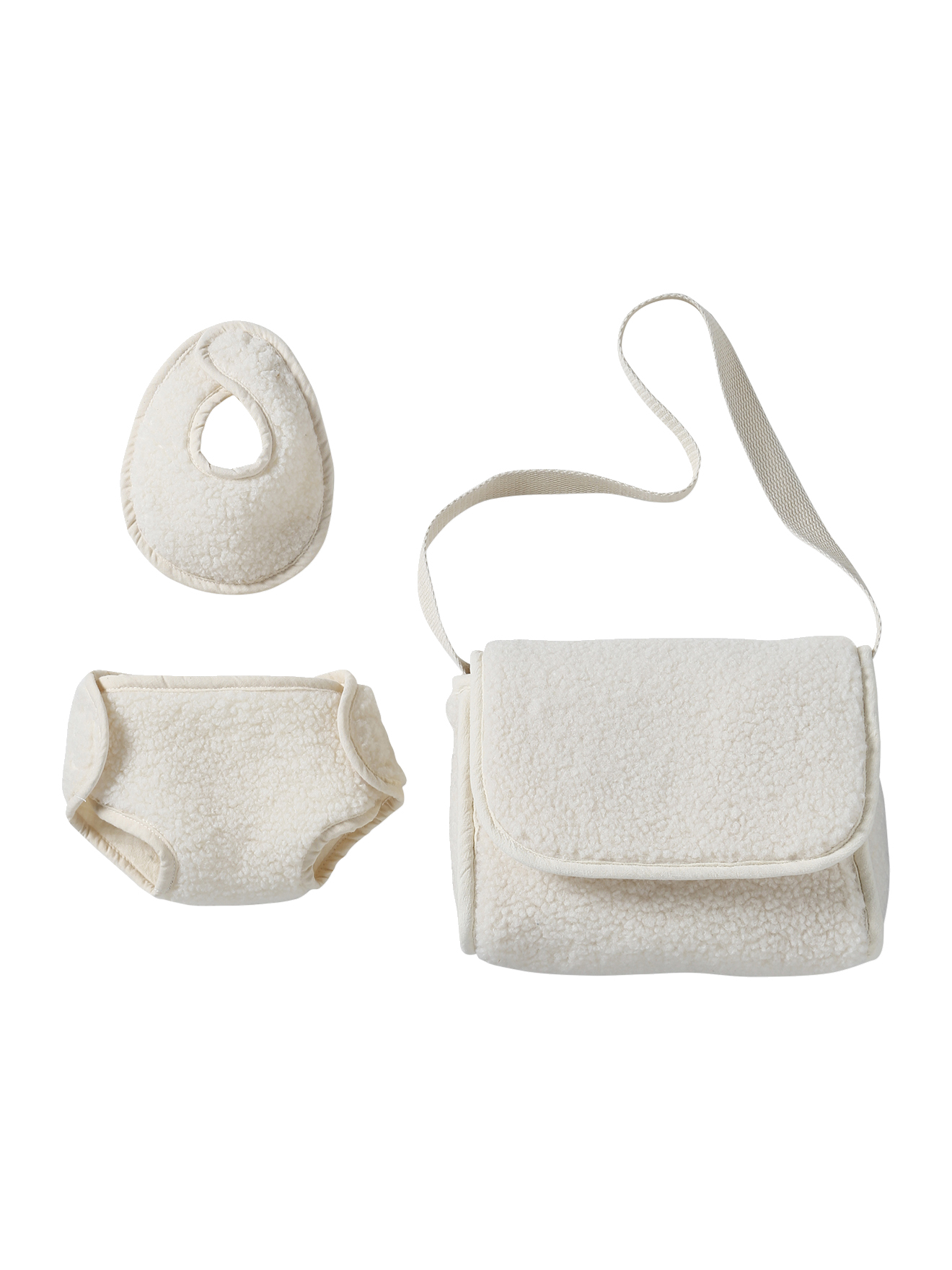 Sac à langer poupon + couche + bavoir, VERTBAUDET