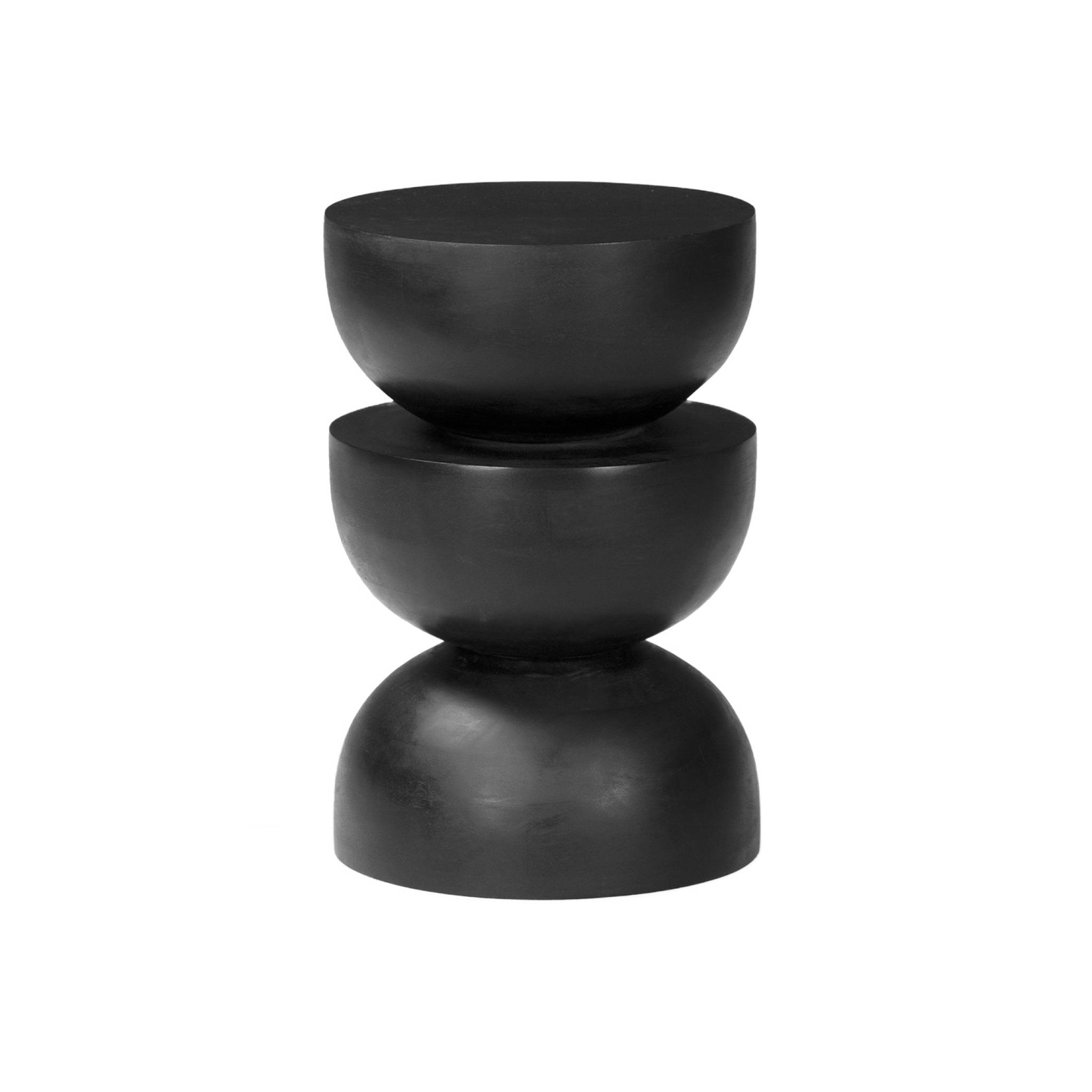 Table d'appoint, bout de canapé, table de chevet, tabouret bois de manguier Ø30 x H45cm SITA, SWEEEK