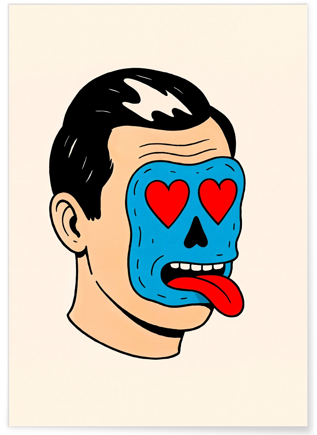 Affiche Visage amoureux, L'AFFICHERIE