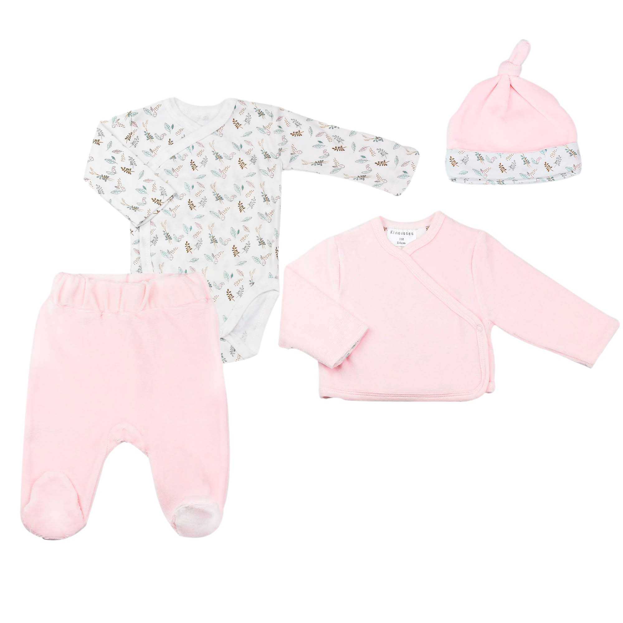 Ensemble naissance fille - Rose des bois, TROIS KILOS SEPT