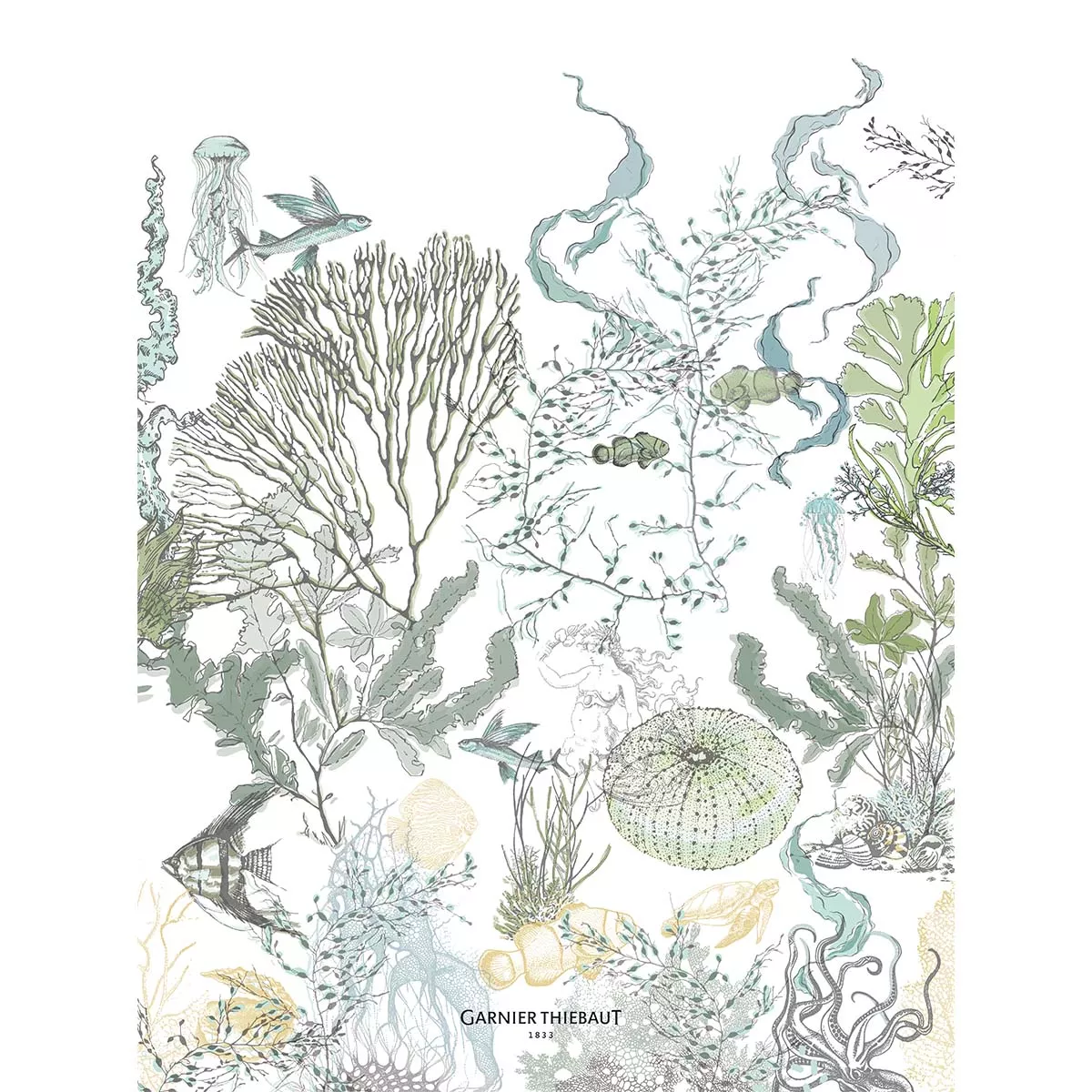 Torchon lin & coton lavé BALADE MARINE, GARNIER THIEBAUT