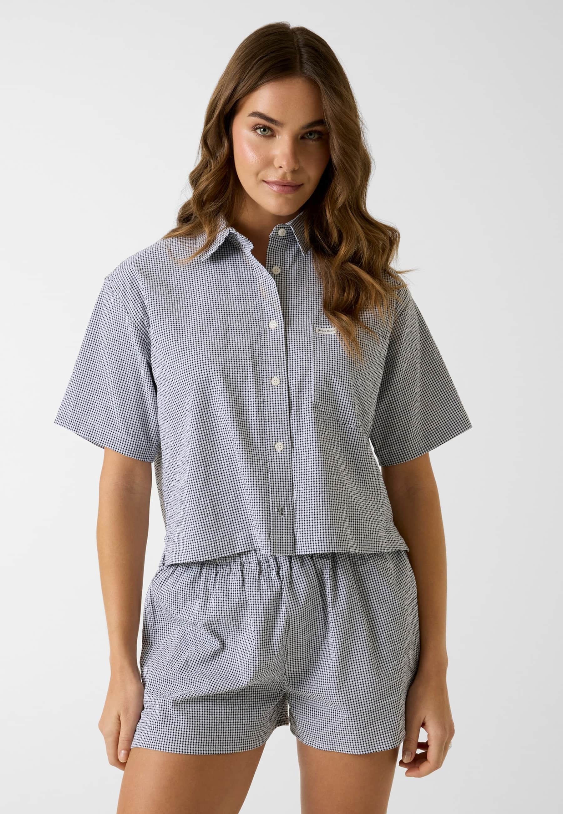 Chemise À Carreaux Boxy, GUESS JEANS