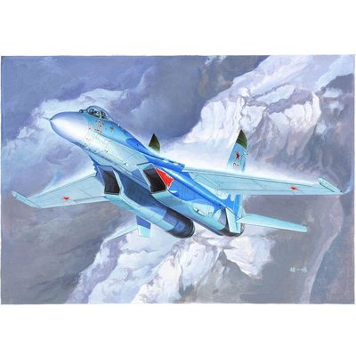 Maquette Avion : Chasseur russe Su-27 Flanker B TRUMPETER