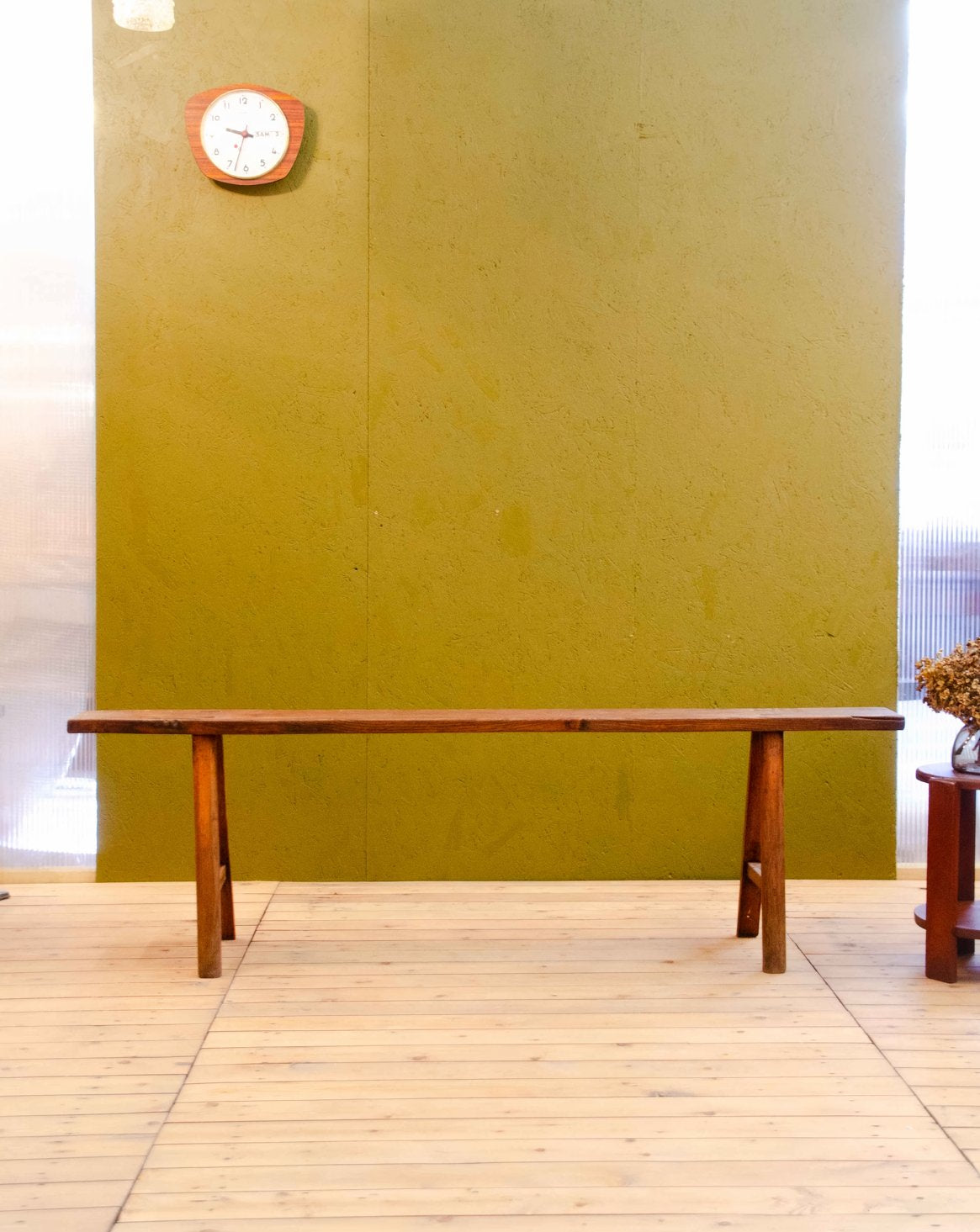 Banc en chêne massif Antoine N°512 - Bon état, DEBONGOUT