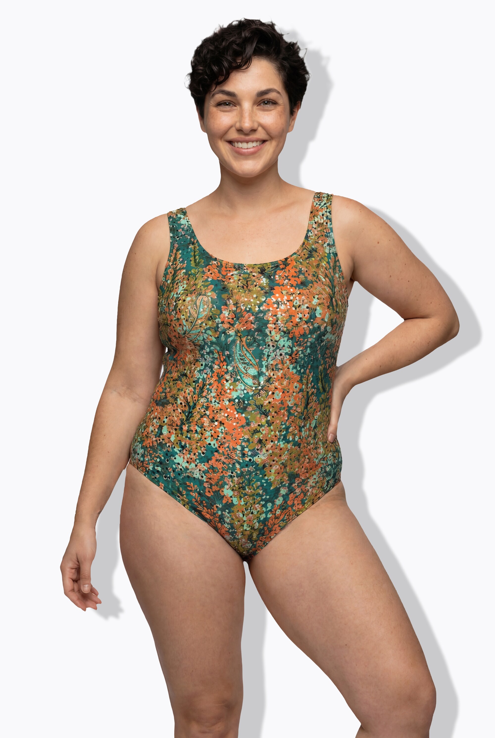 Maillot de bain à fleurs, ULLA POPKEN