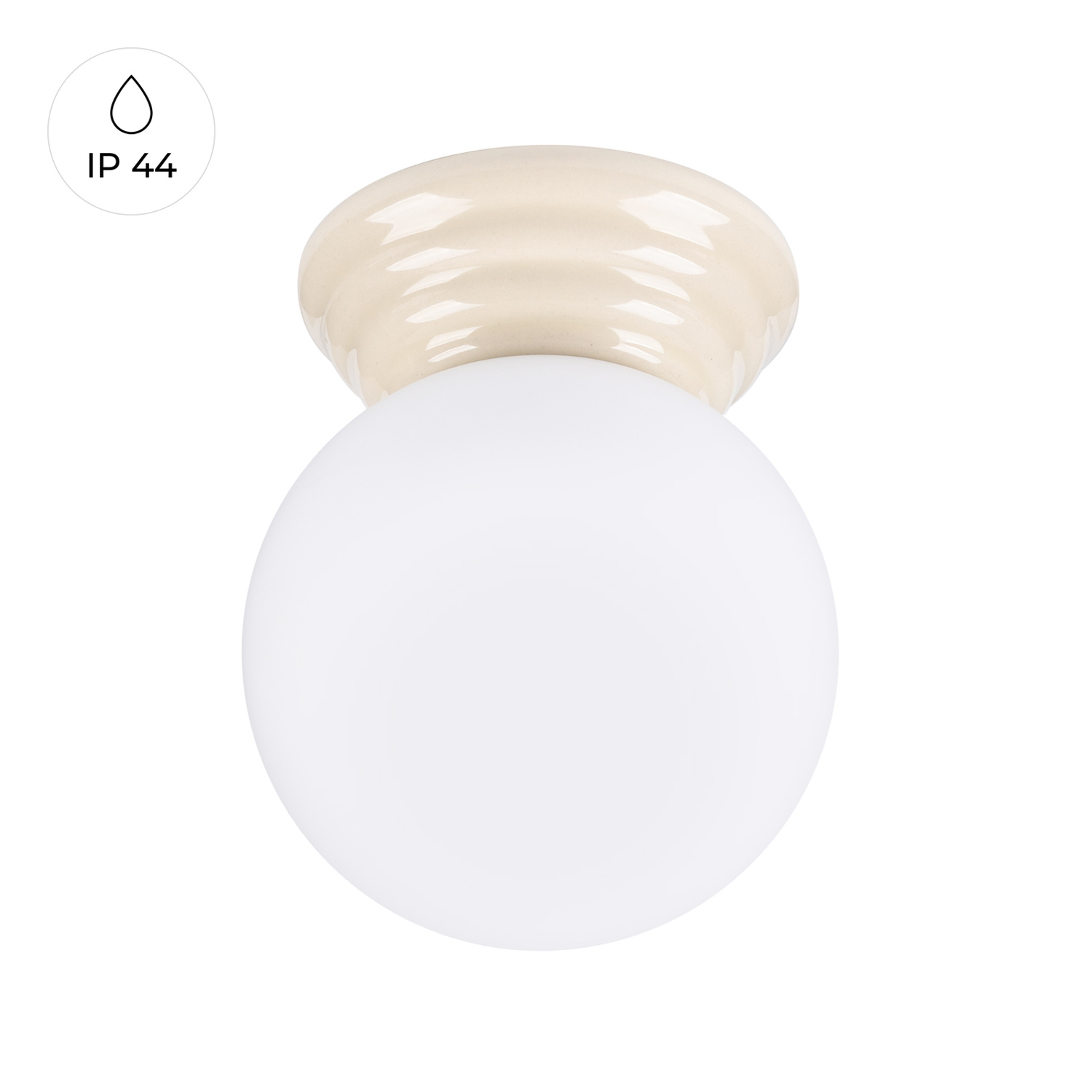 Plafonnier Céramique Beige G9 1 Zori, EDEN
