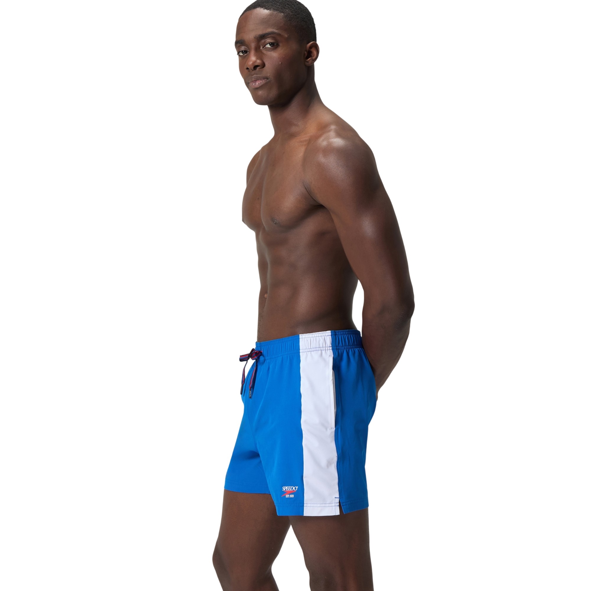 Short de bain à taille élastiquée et cordon motif/style rétro JETSTREAM VOLLEY, SPEEDO