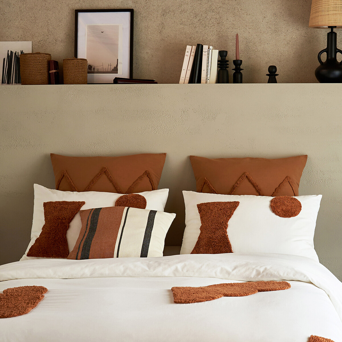 Federa Per Cuscino 45x185 Cm In Cotone Premium - Colore Caramello, 57 Fili/cm², Certificata Oeko-Tex, Morbida E Traspirante - 5