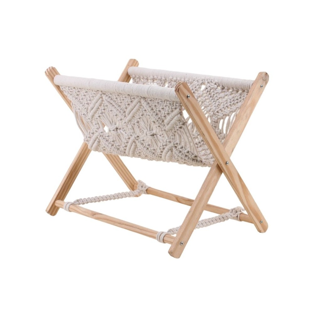 Porte revues pliable macramé, ORNAMI