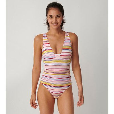 Shore Candy Basslet Swimsuit in Striped Print SLOGGI