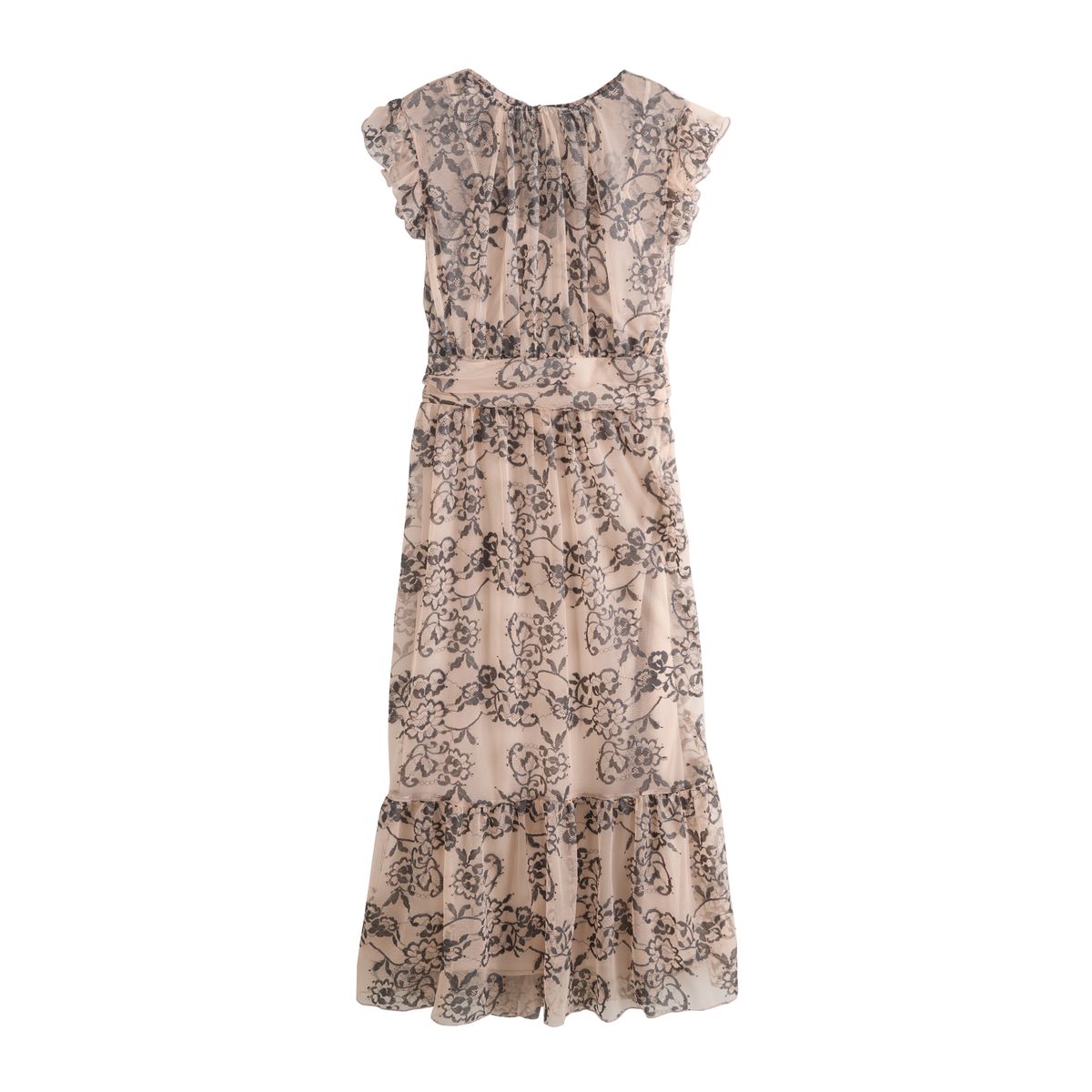 Robe longue à volants en dentelle, NEXT