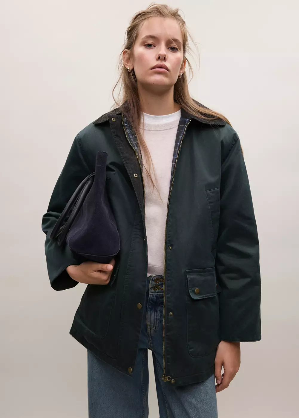 Parka coton en velours côtelé, MANGO TEEN