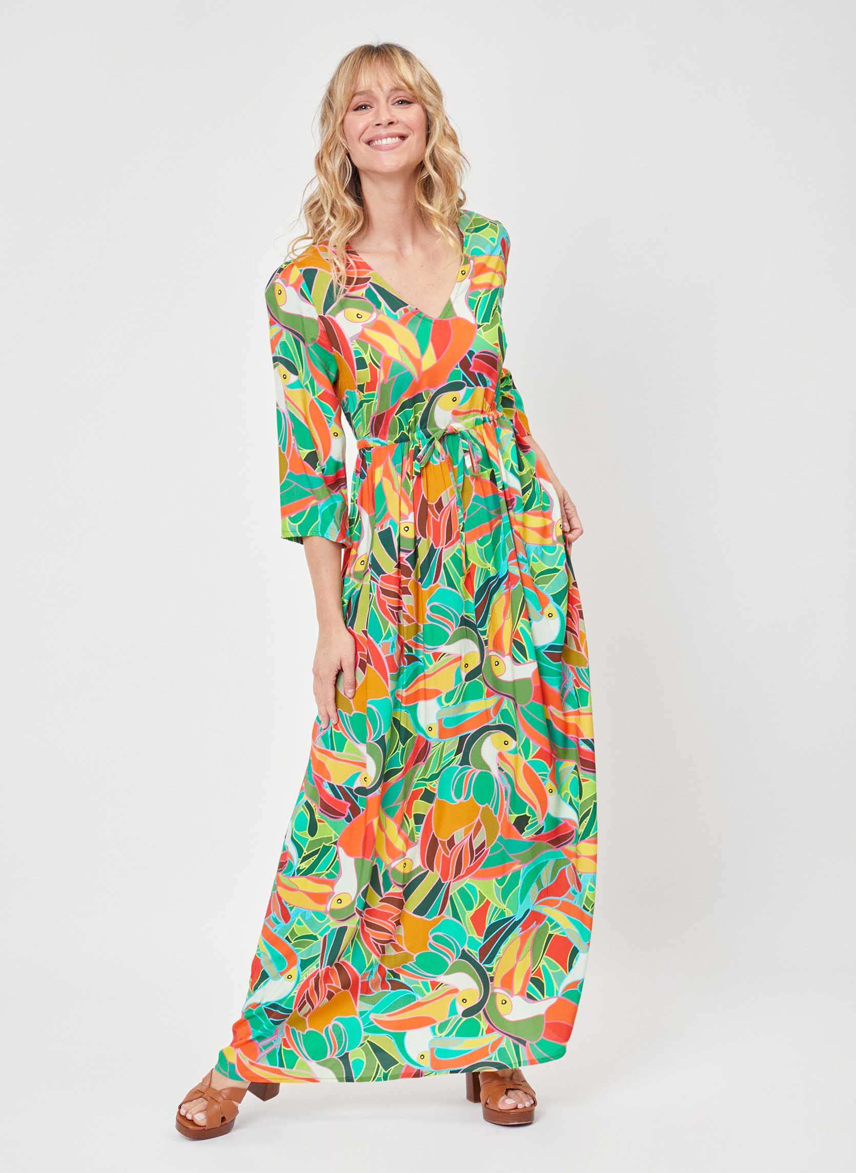 Robe Kaliko Bleu œuf De Canard - Taille 10 - Occasion Excellent état
