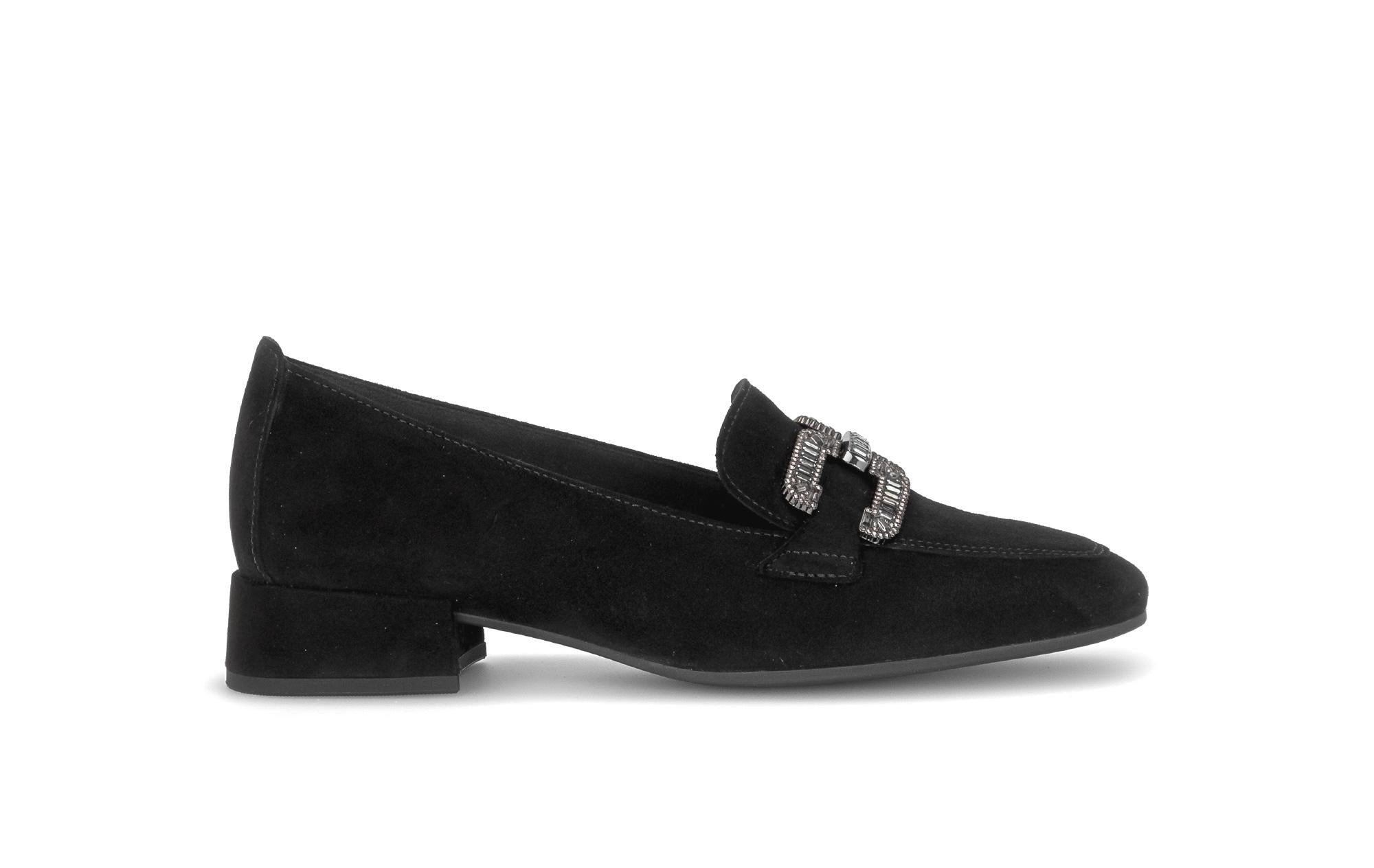 Mocassins en cuir à talon décroché, GABOR
