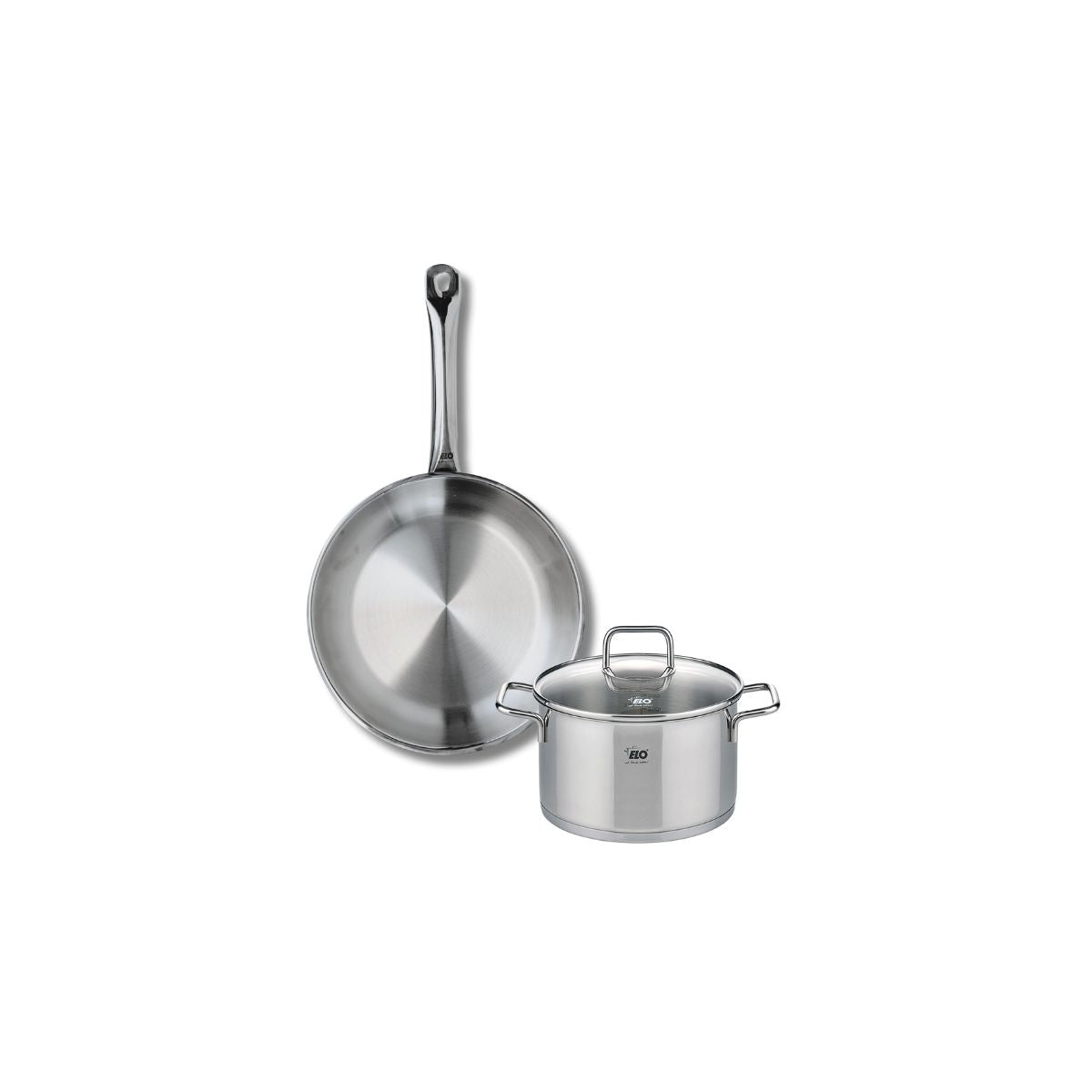 Batterie de cuisine 1 poêle 24cm + 1 faitout 16cm PROFI CITRIN, ELO