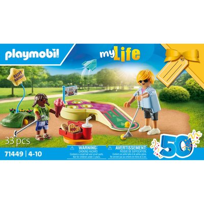 Playmobil 71449 minigolf - city life - avec deux personnages, un minigolf, des gaufres et un ballon - dès 4 ans PLAYMOBIL
