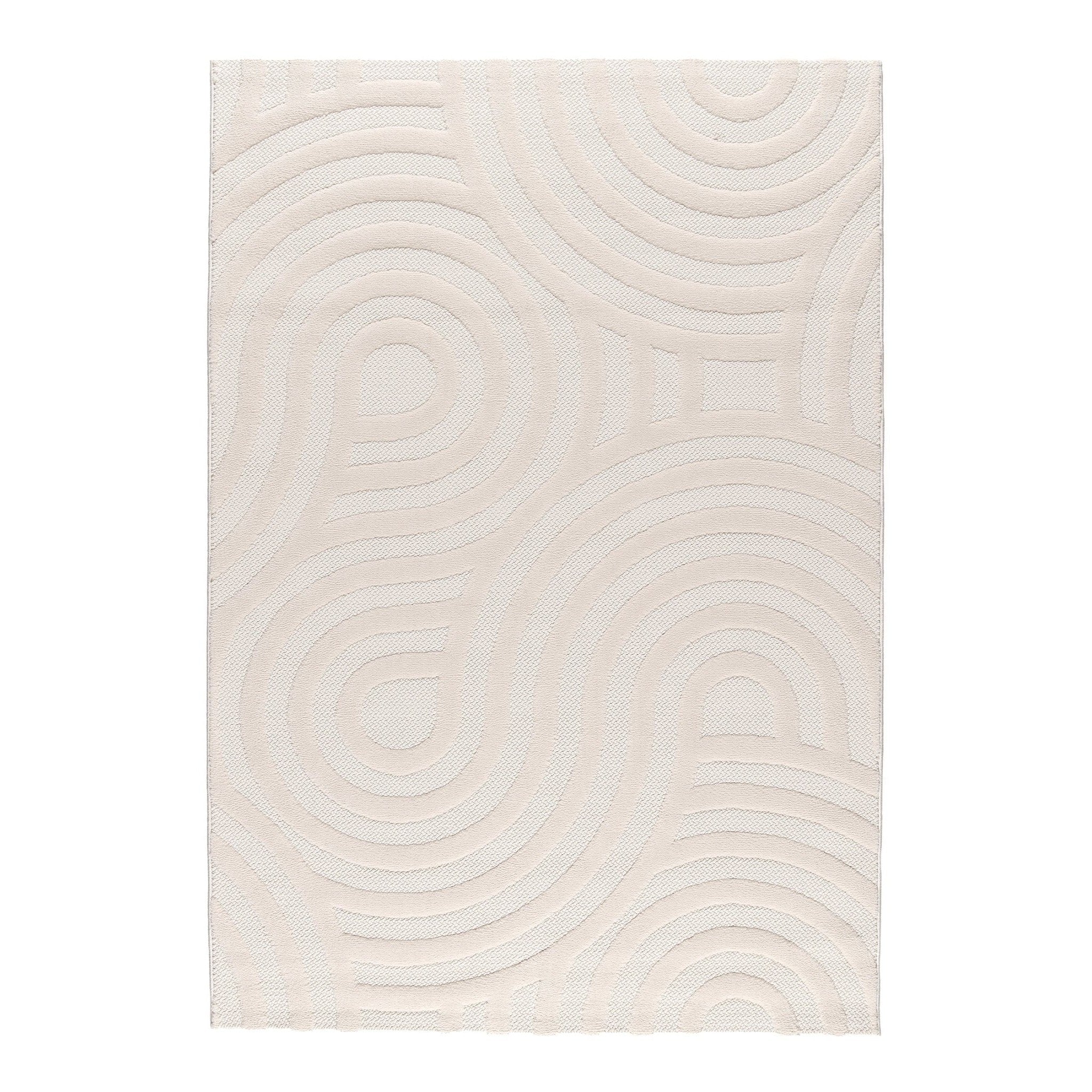 Tapis doux à effet tridimensionnel tons neutres TRIANON, AFK LIVING