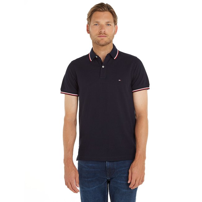 Polo slim in maglia piqué Tommy Tipped - TOMMY HILFIGER