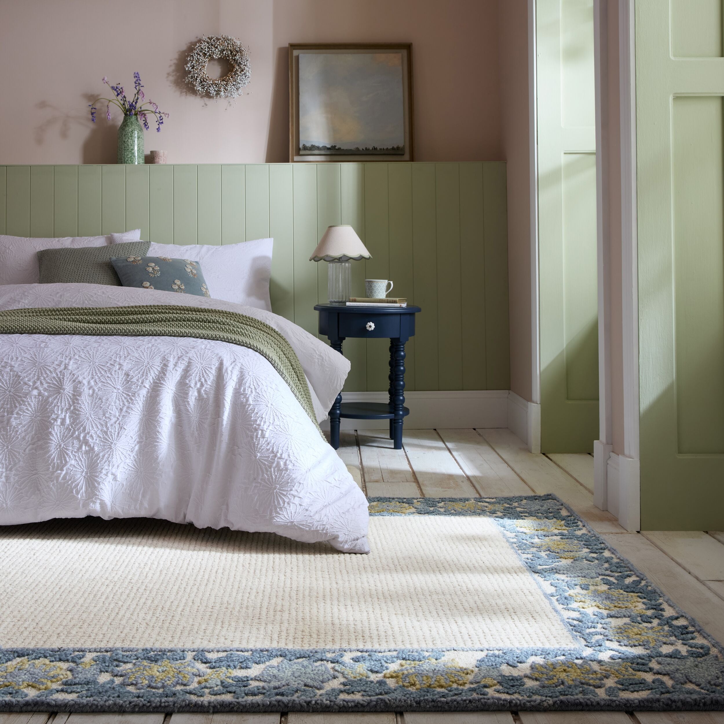 Tapis floral en laine MYLA, FLAIR RUGS