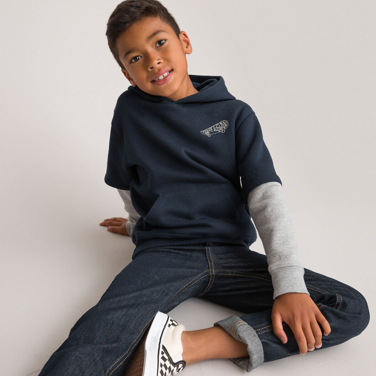 Click to view product details and reviews for 2 In 1 Hoodie In Cotton Mix.
