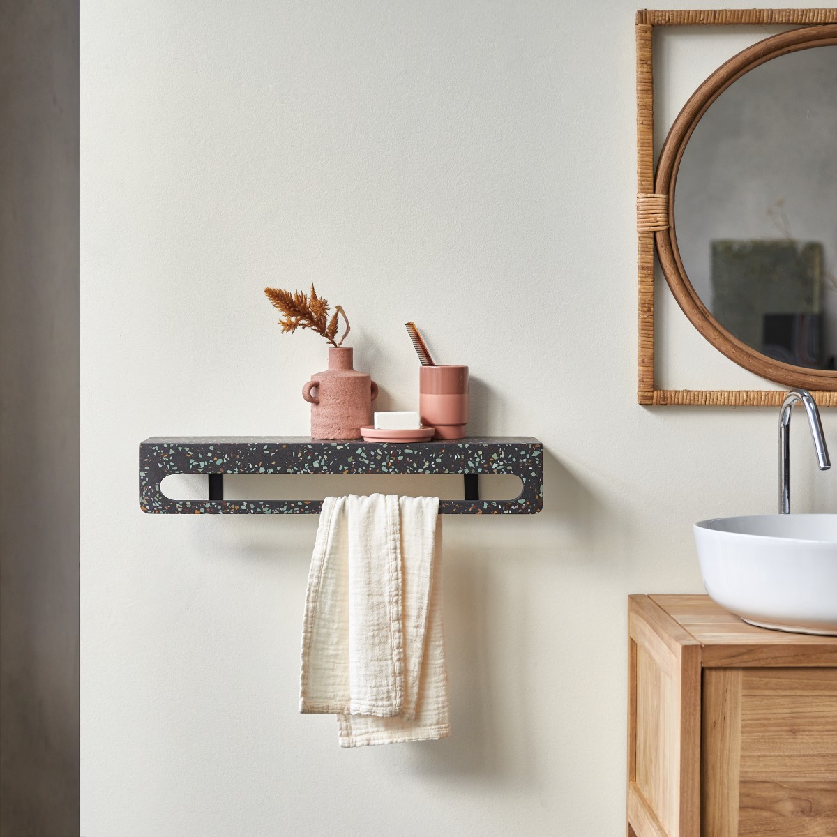 Porte-serviette en Terrazzo, CLEA, TIKAMOON