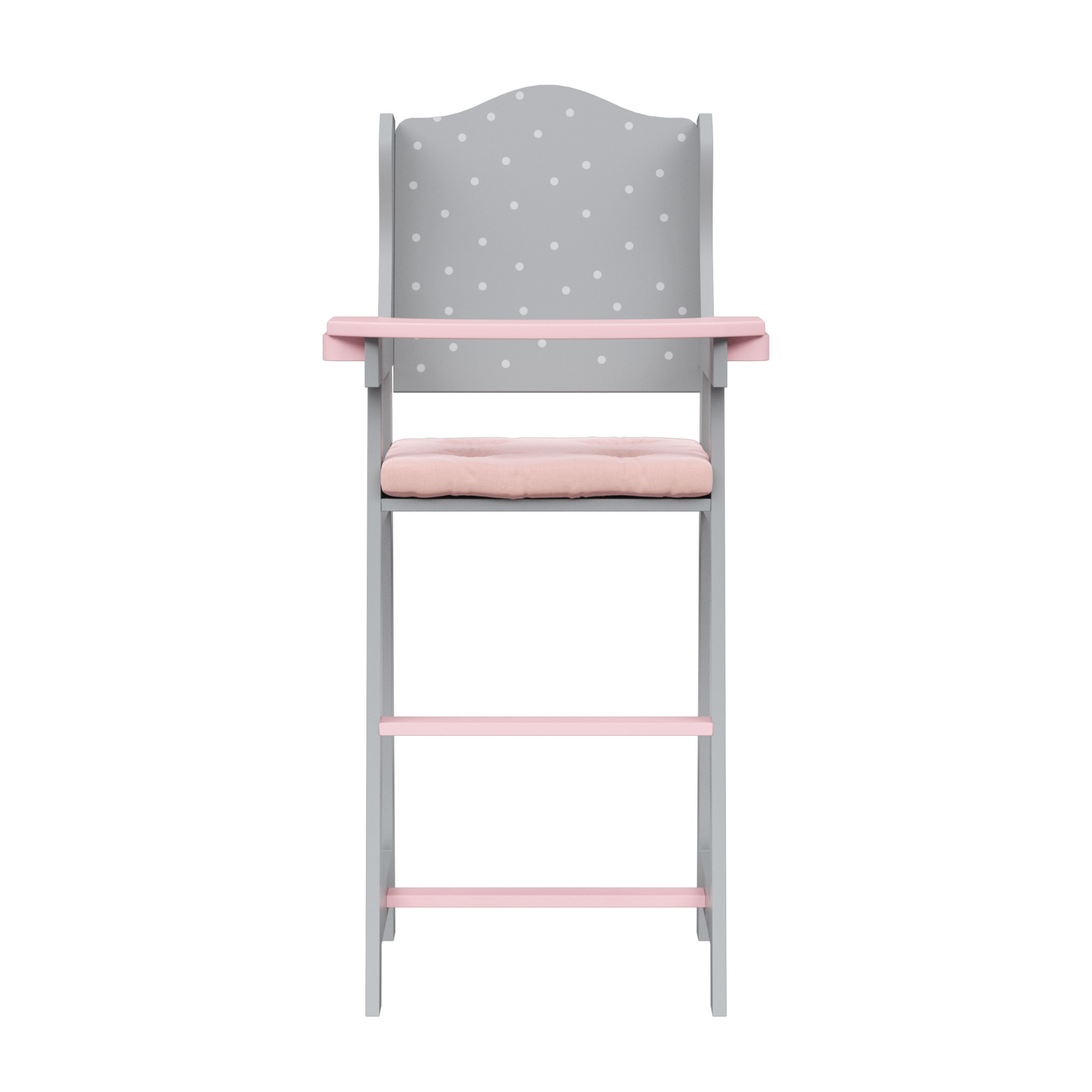 Chaise Haute Poupée avec plateau et coussin, POLKA DOTS PRINCESS, TEAMSON KIDS