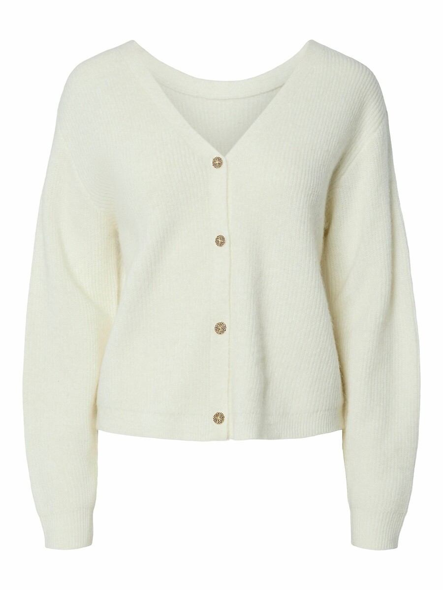 V-Neck Buttoned Cardigan, PIECES
