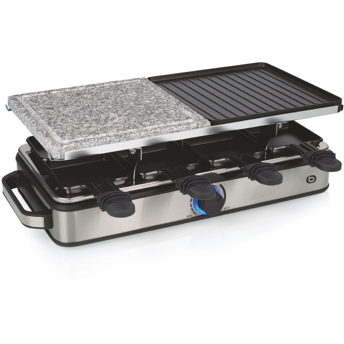 Raclette ERGP7 8 personnes Grill + Pierre, ESSENTIEL B