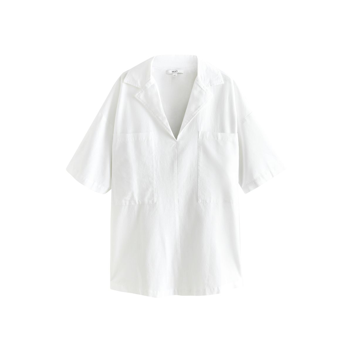 Chemise à enfiler en lin mélangé, NEXT
