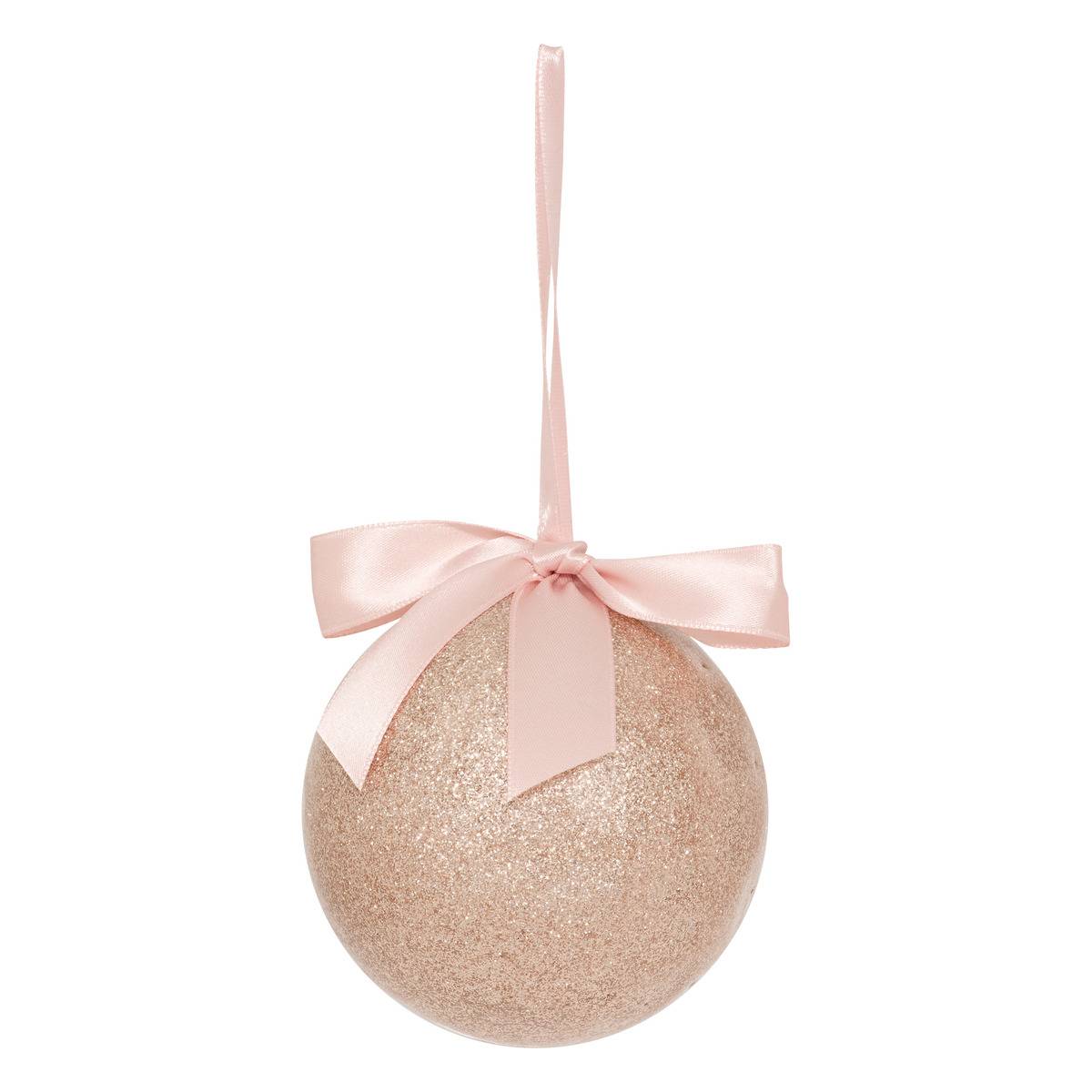 Boule de Noël en papier unie noire D. 90 mm, FEERIC LIGHTS & CHRISTMAS