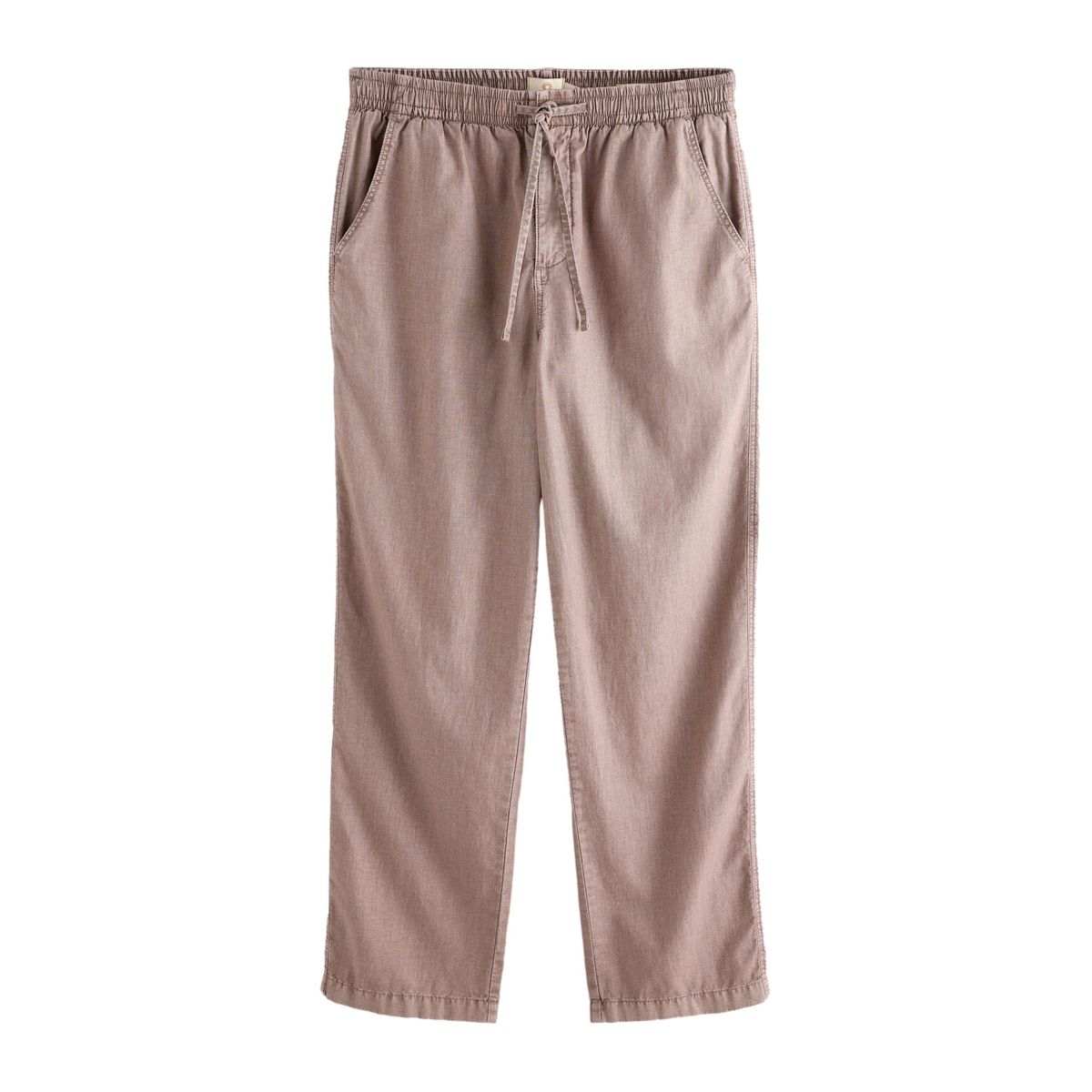 Pantalon en lin et coton à taille élastique, NEXT